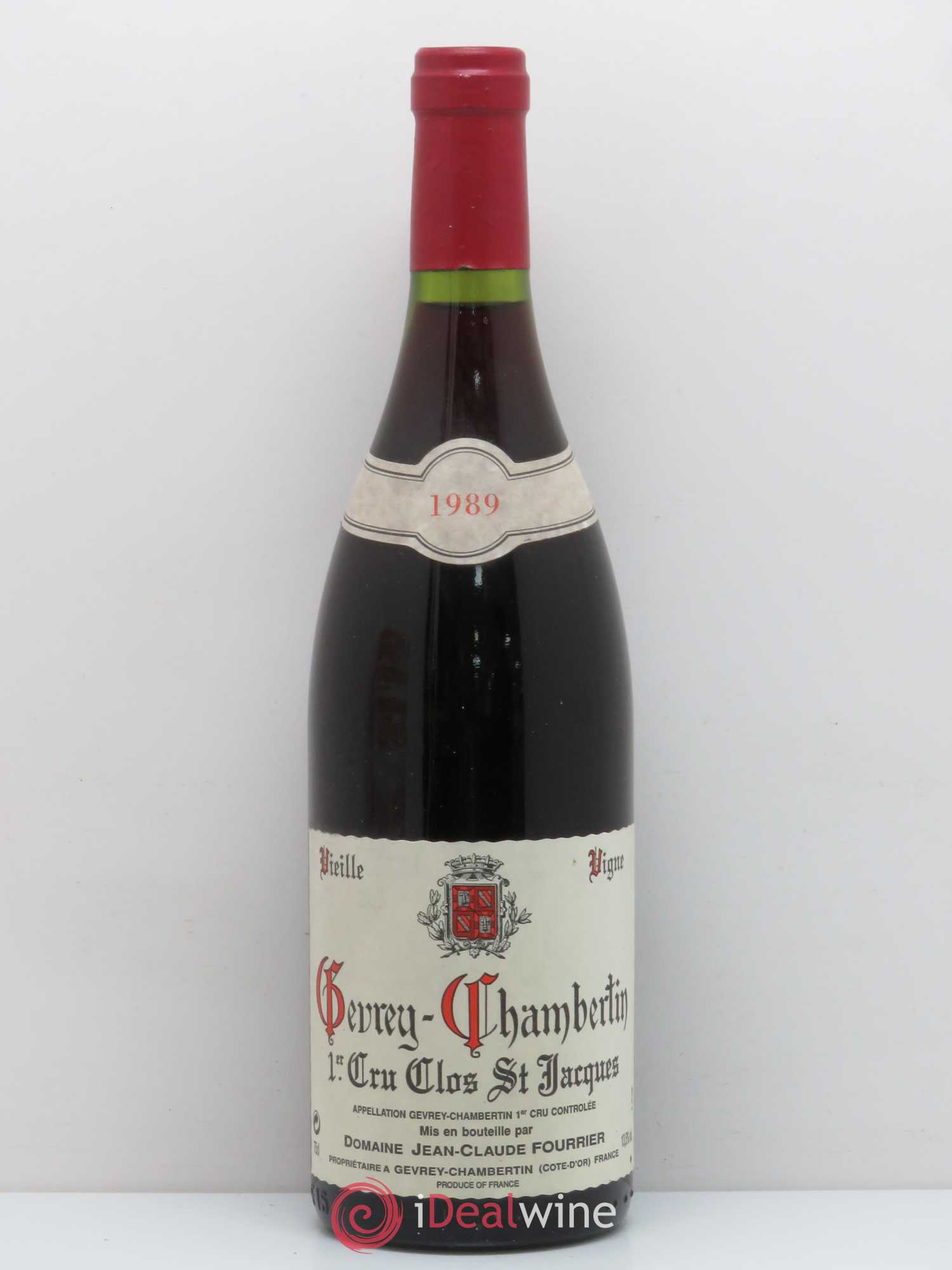 Gevrey-Chambertin 1er Cru Clos Saint-Jacques Vieille Vigne Fourrier (Domaine) Vieilles vignes 1989 - Lot de 1 bouteille - 0