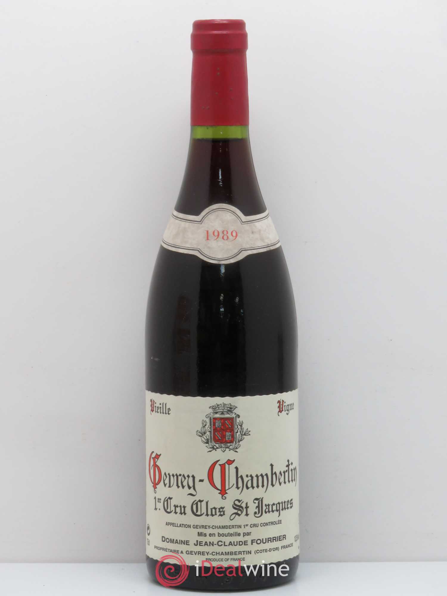 Gevrey-Chambertin 1er Cru Clos Saint-Jacques Vieille Vigne Fourrier (Domaine) Vieilles vignes 1989 - Lot de 1 bouteille - 0