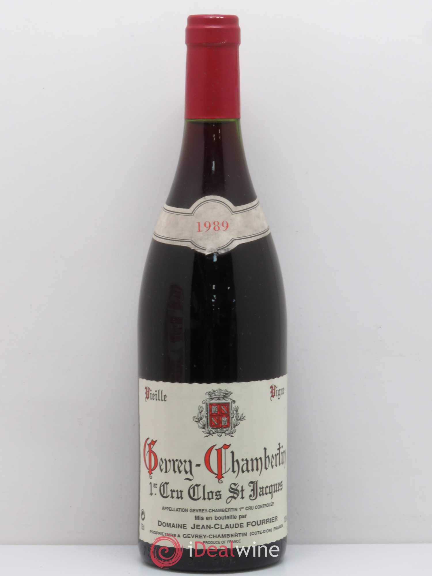 Gevrey-Chambertin 1er Cru Clos Saint-Jacques Vieille Vigne Fourrier (Domaine) Vieilles vignes 1989 - Lot de 1 bouteille - 0