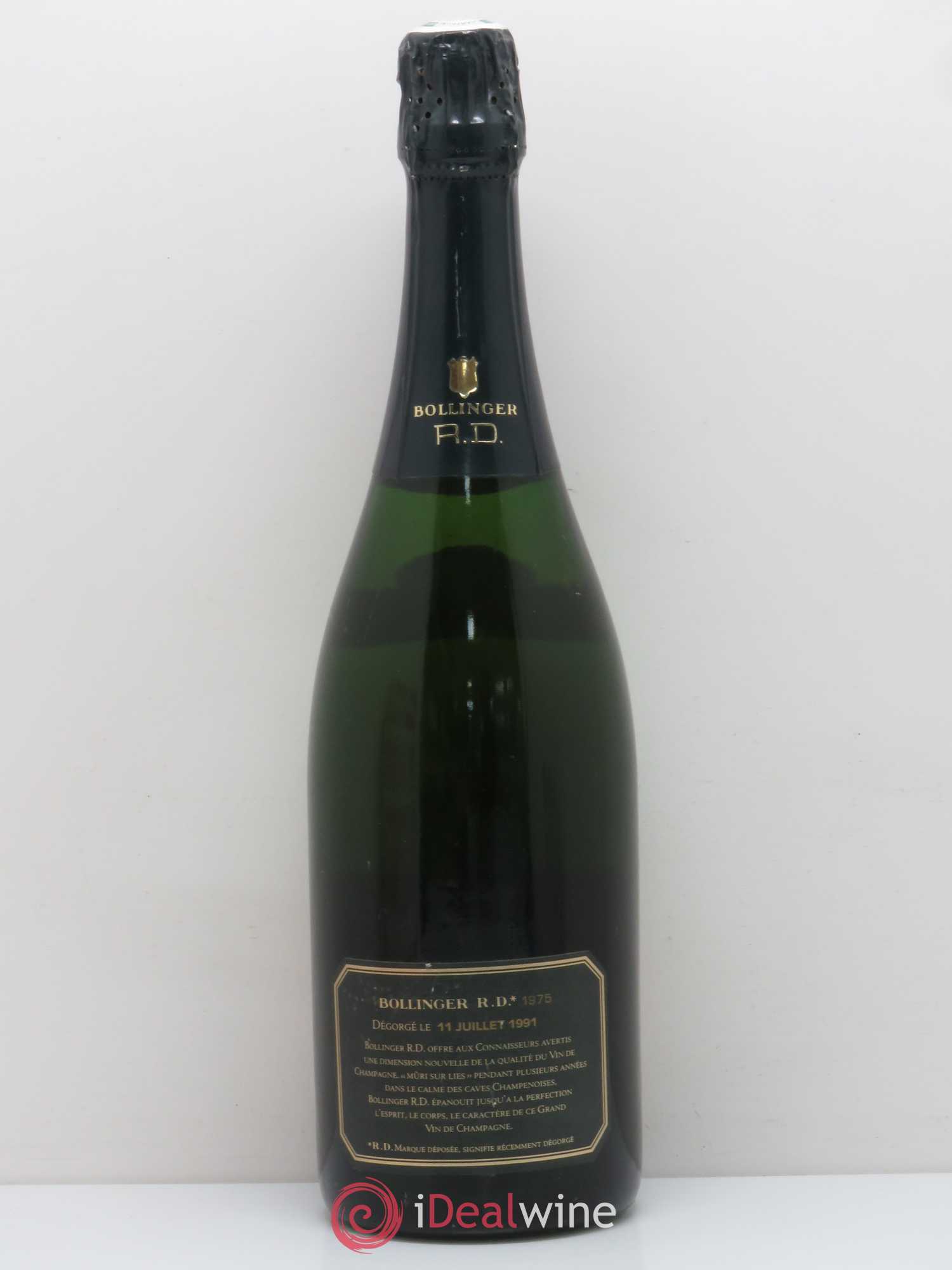 R.D. Extra-Brut Bollinger 1975 - Lot of 1 bottle - 1