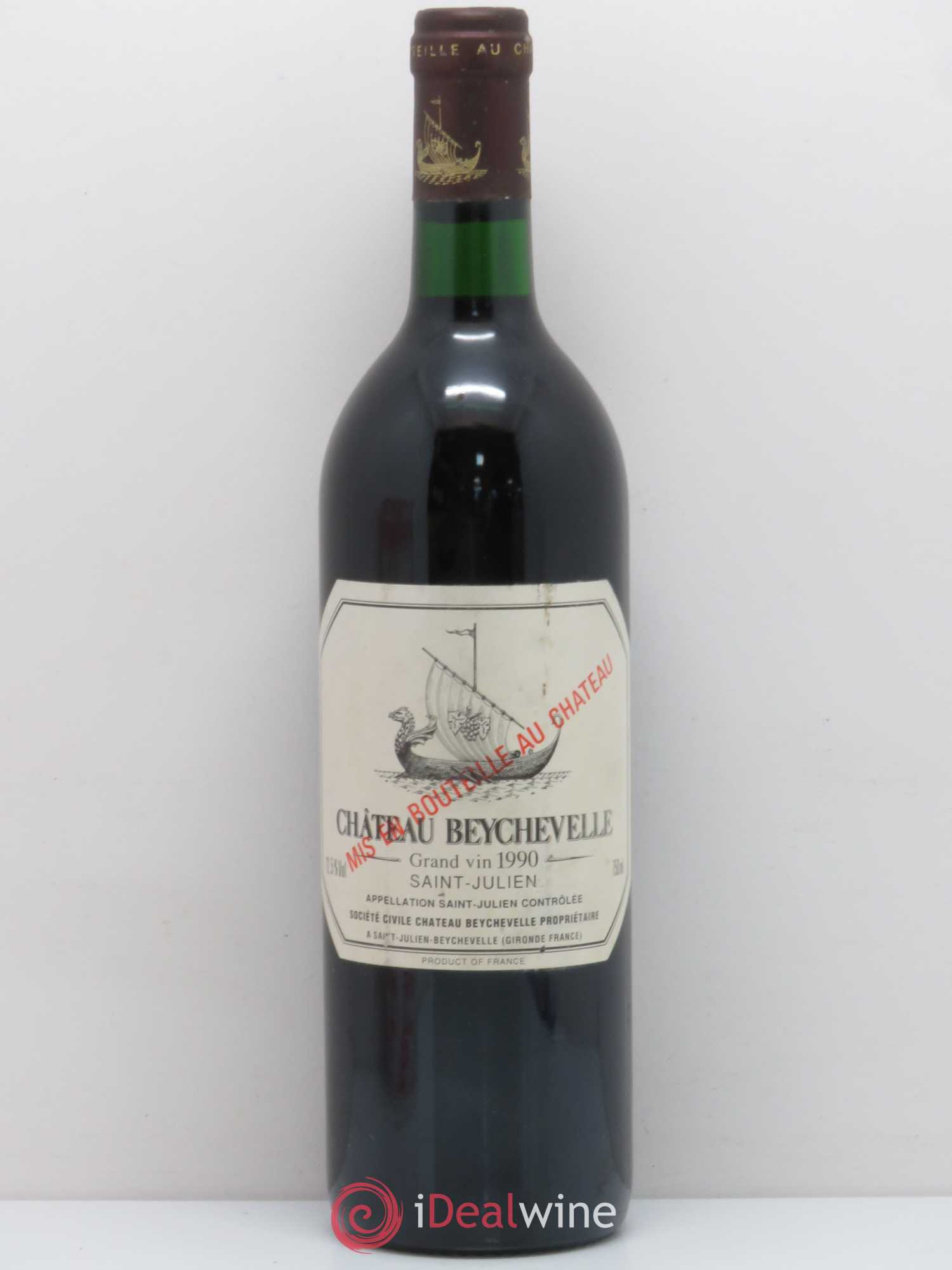 Château Beychevelle 4ème Grand Cru Classé 1990 - Lot de 1 bouteille - 0