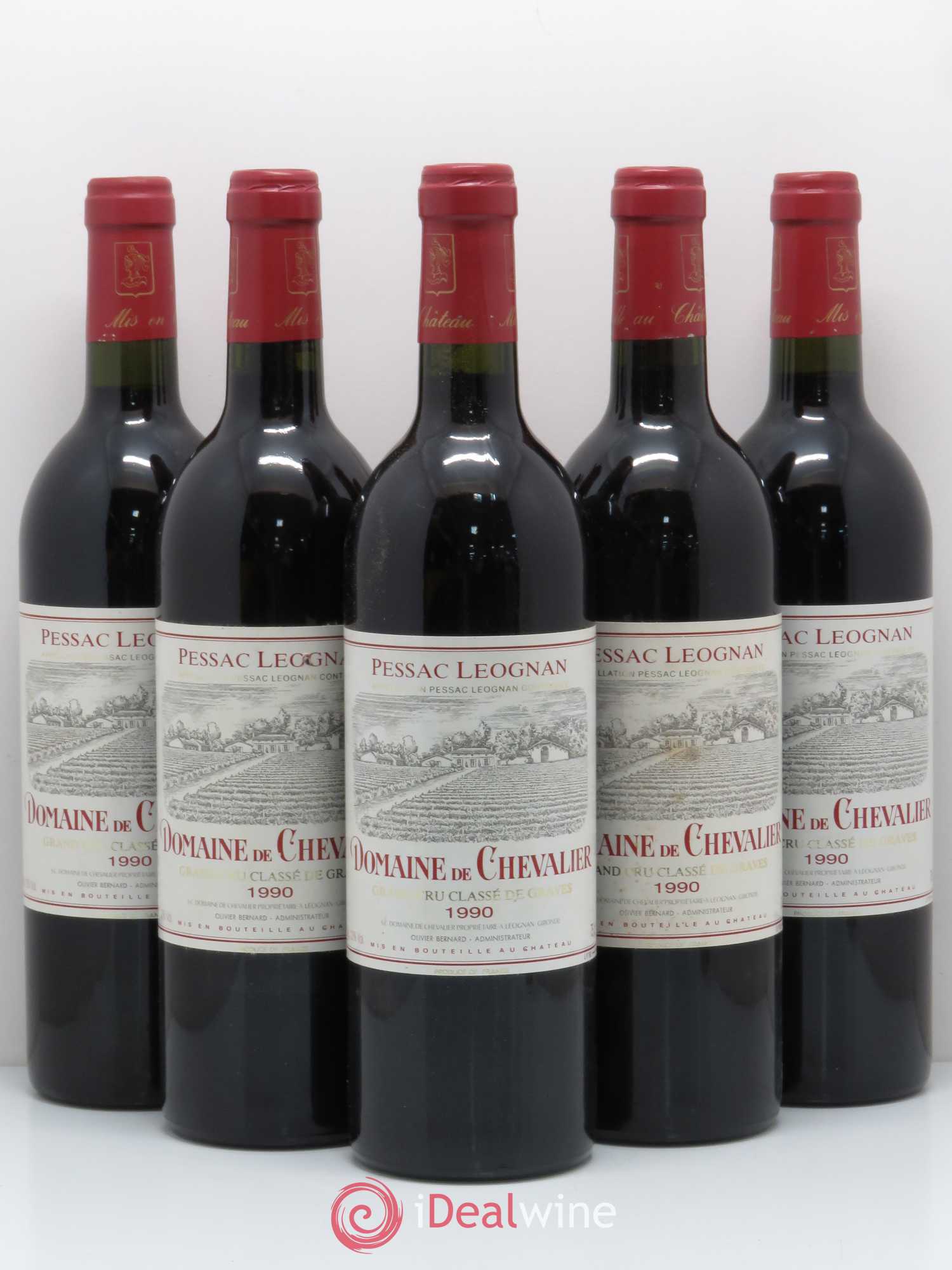 Domaine de Chevalier Cru Classé de Graves 1990 - Lot de 5 bouteilles - 0