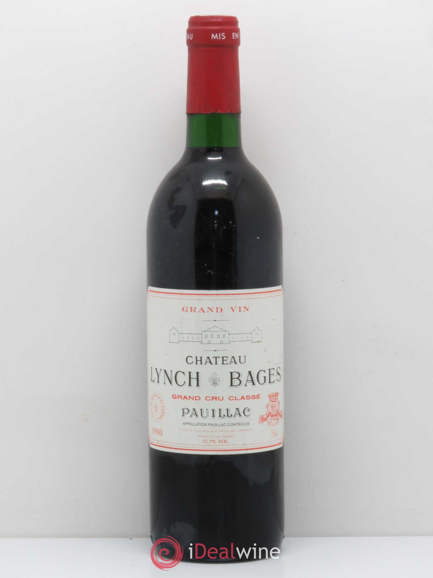 Château Lynch Bages 5ème Grand Cru Classé 1990 - Lot de 1 bouteille - 0