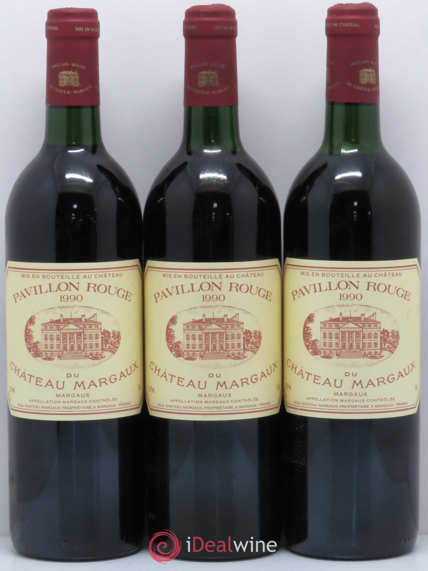 Pavillon Rouge du Château Margaux Second Vin 1990 - Lot de 12 bouteilles - 1