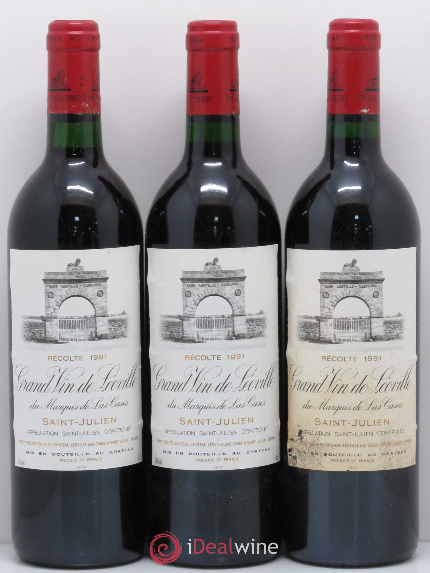 Château Léoville Las Cases 2ème Grand Cru Classé 1991 - Lot de 12 bouteilles - 2