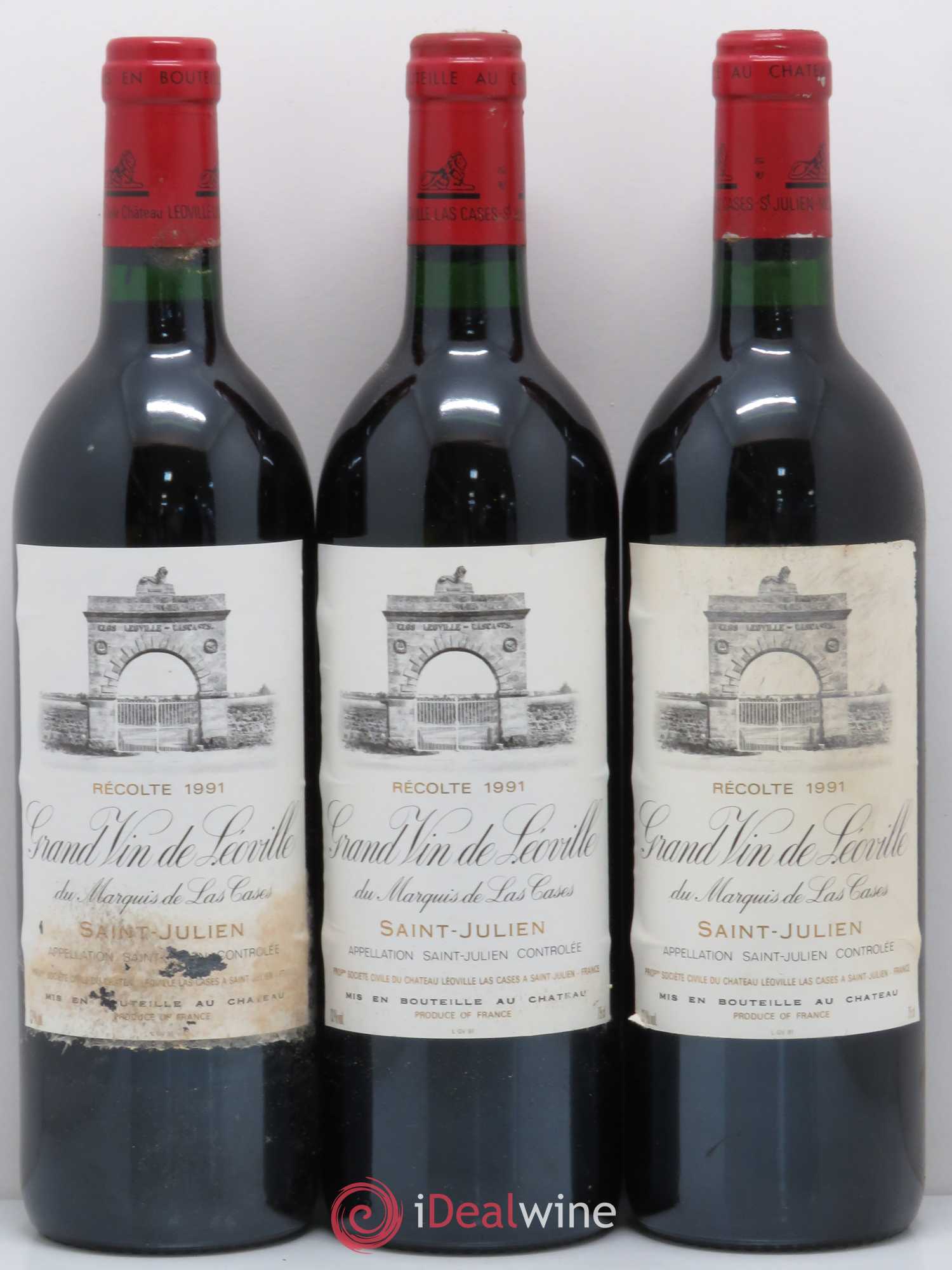 Château Léoville Las Cases 2ème Grand Cru Classé 1991 - Lot de 12 bouteilles - 4