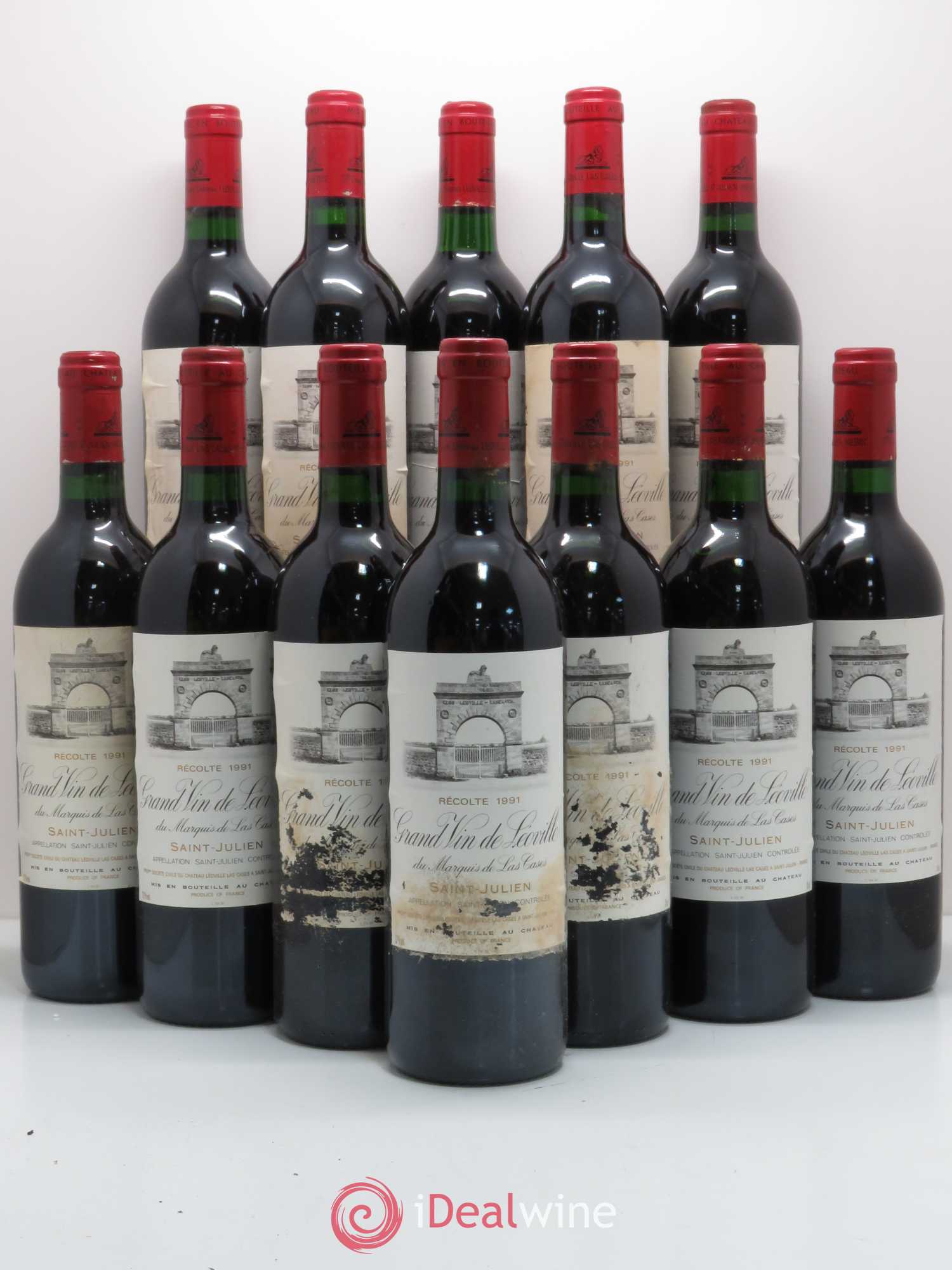 Château Léoville Las Cases 2ème Grand Cru Classé 1991 - Lot de 12 bouteilles - 0