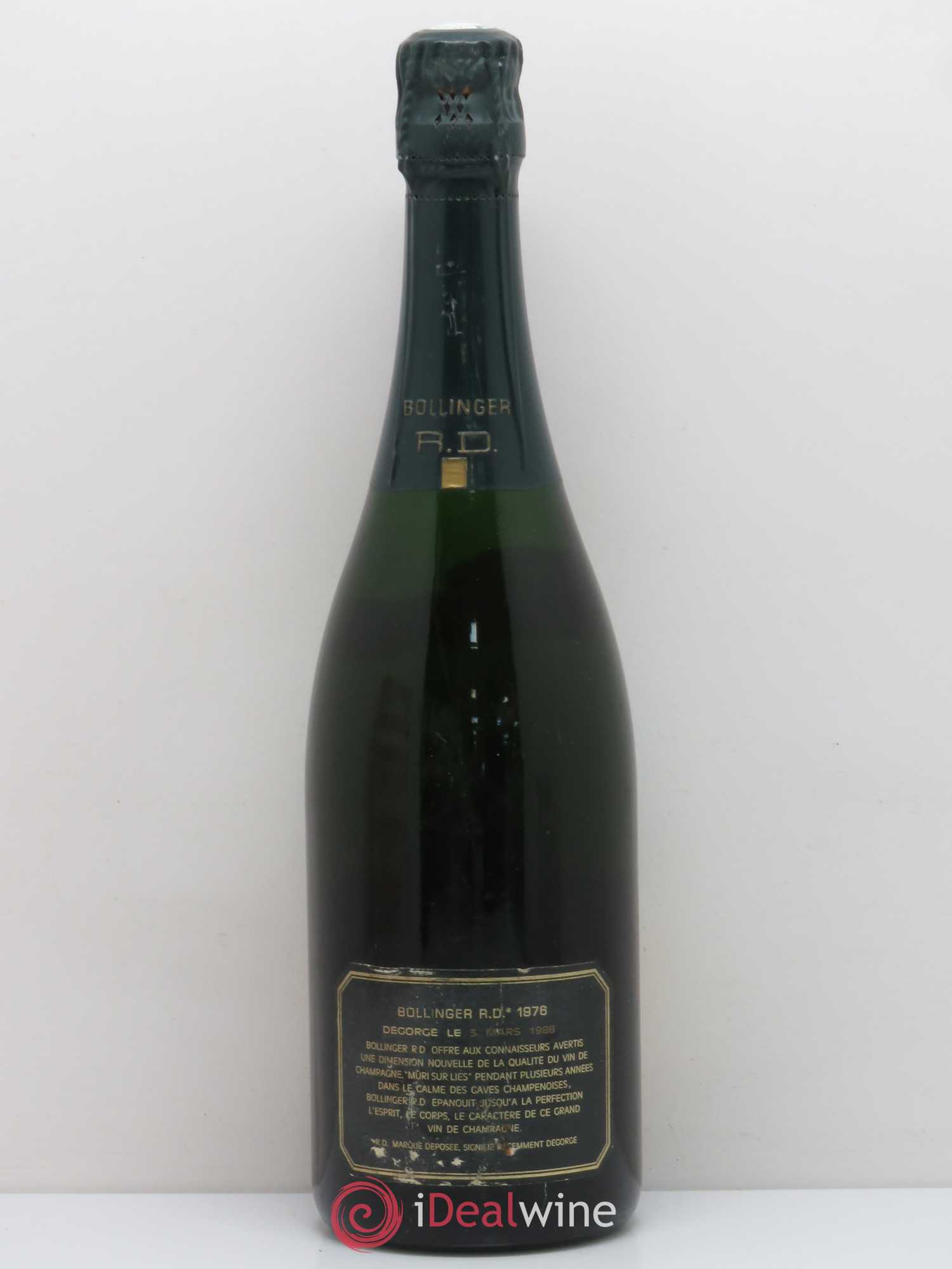 R.D. Extra-Brut Bollinger 1976 - Lot de 1 bouteille - 1