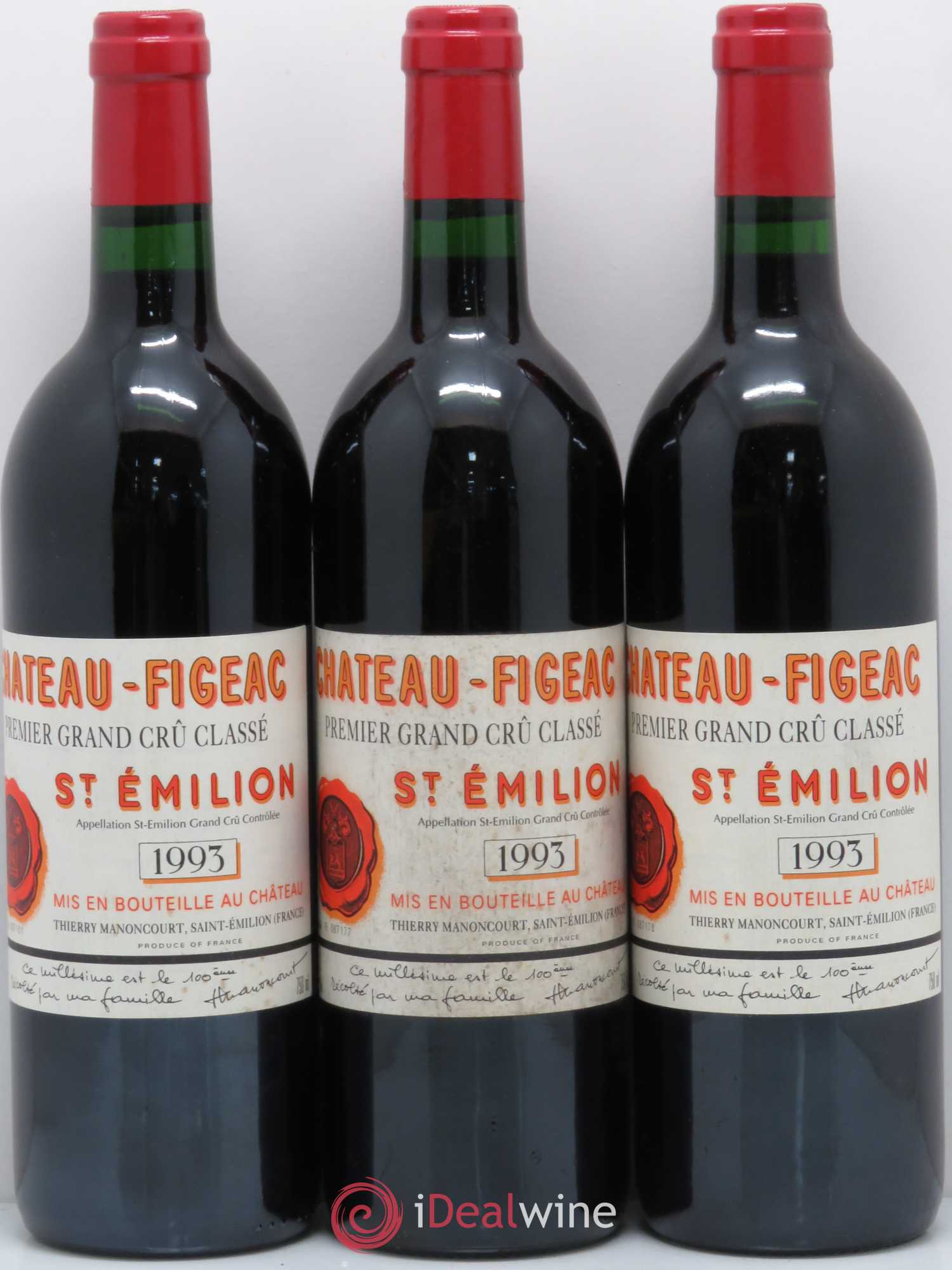 Château Figeac 1er Grand Cru Classé A 1993 - Lot de 12 bouteilles - 4