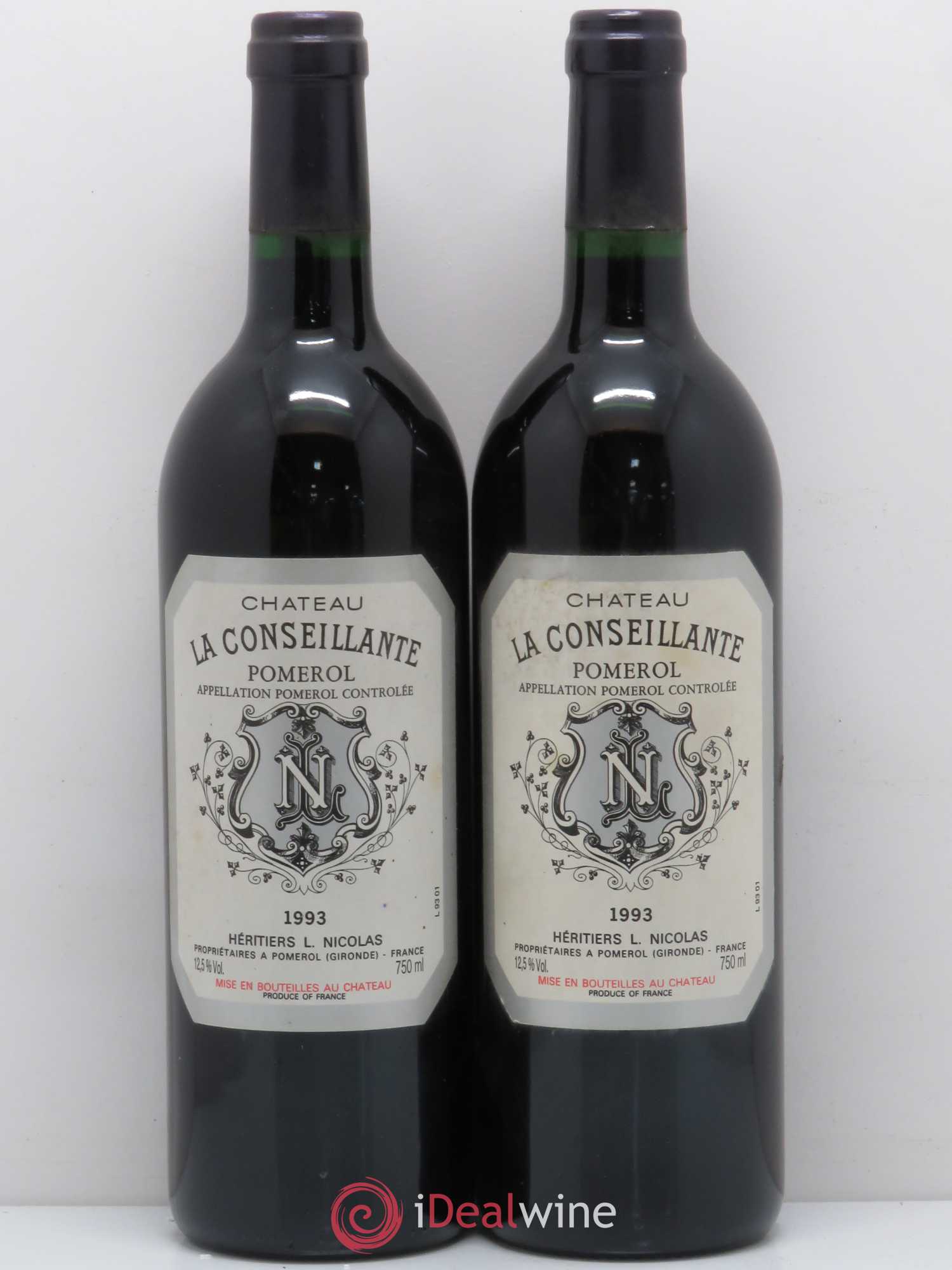 Château la Conseillante 1993 - Lot de 2 bouteilles - 0