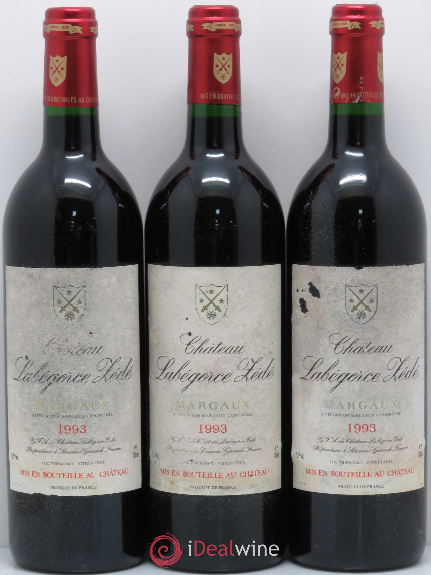 Château Labegorce Zédé Cru Bourgeois (sans prix de réserve) 1993 - Lot de 12 bouteilles - 2
