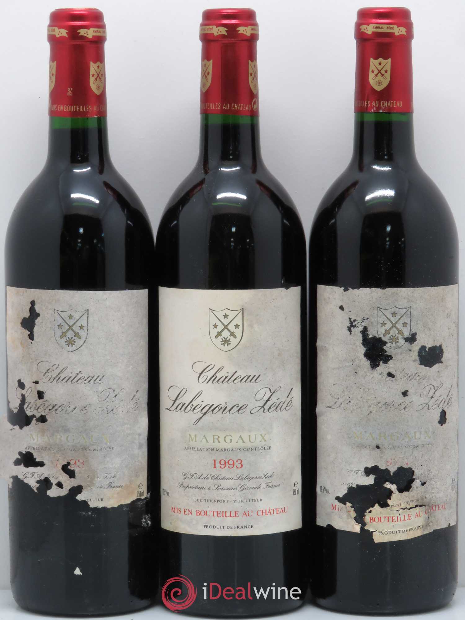 Château Labegorce Zédé Cru Bourgeois (sans prix de réserve) 1993 - Lot de 12 bouteilles - 3