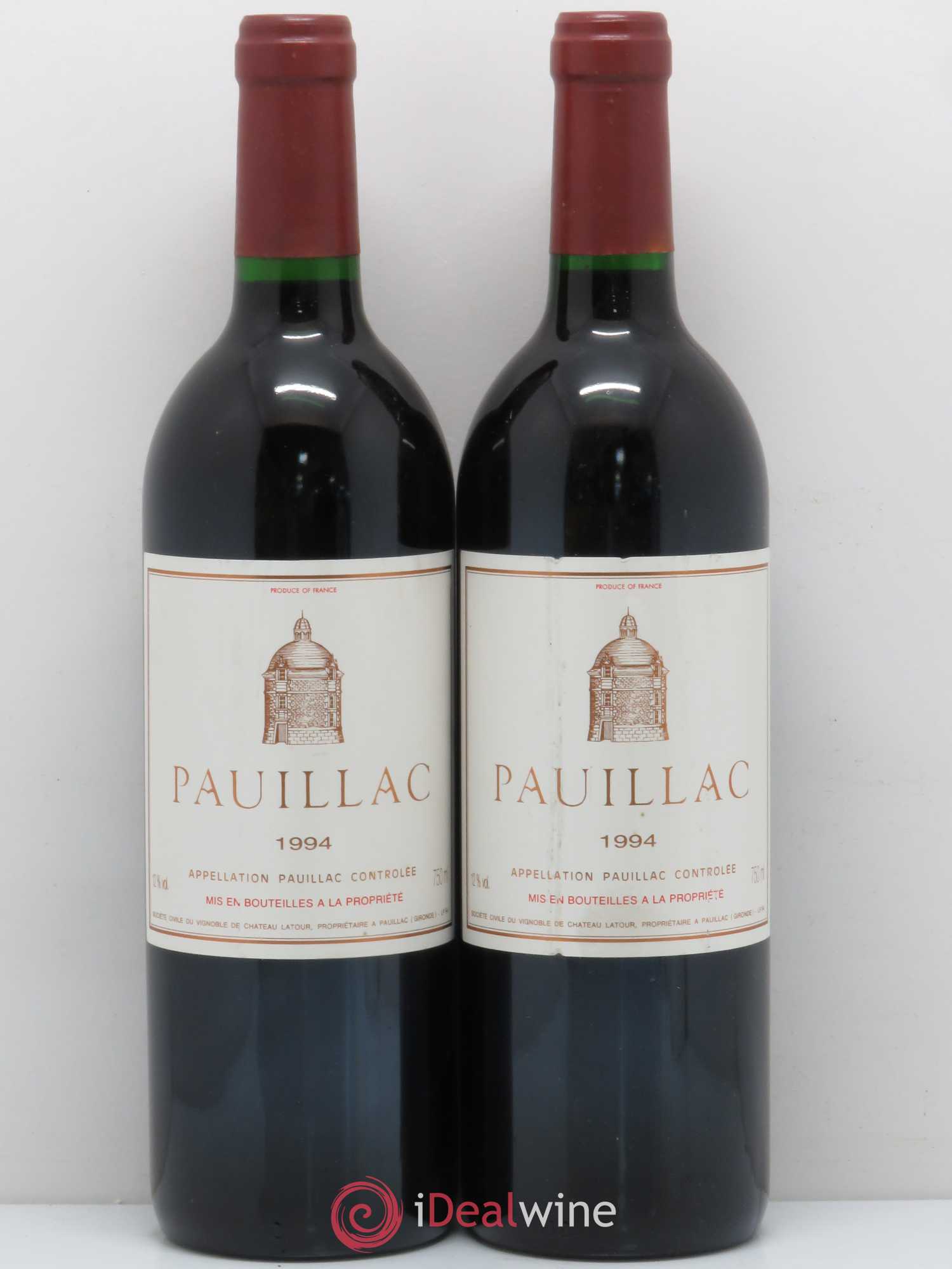 Pauillac de Château Latour 1994 - Lot de 2 bouteilles - 0