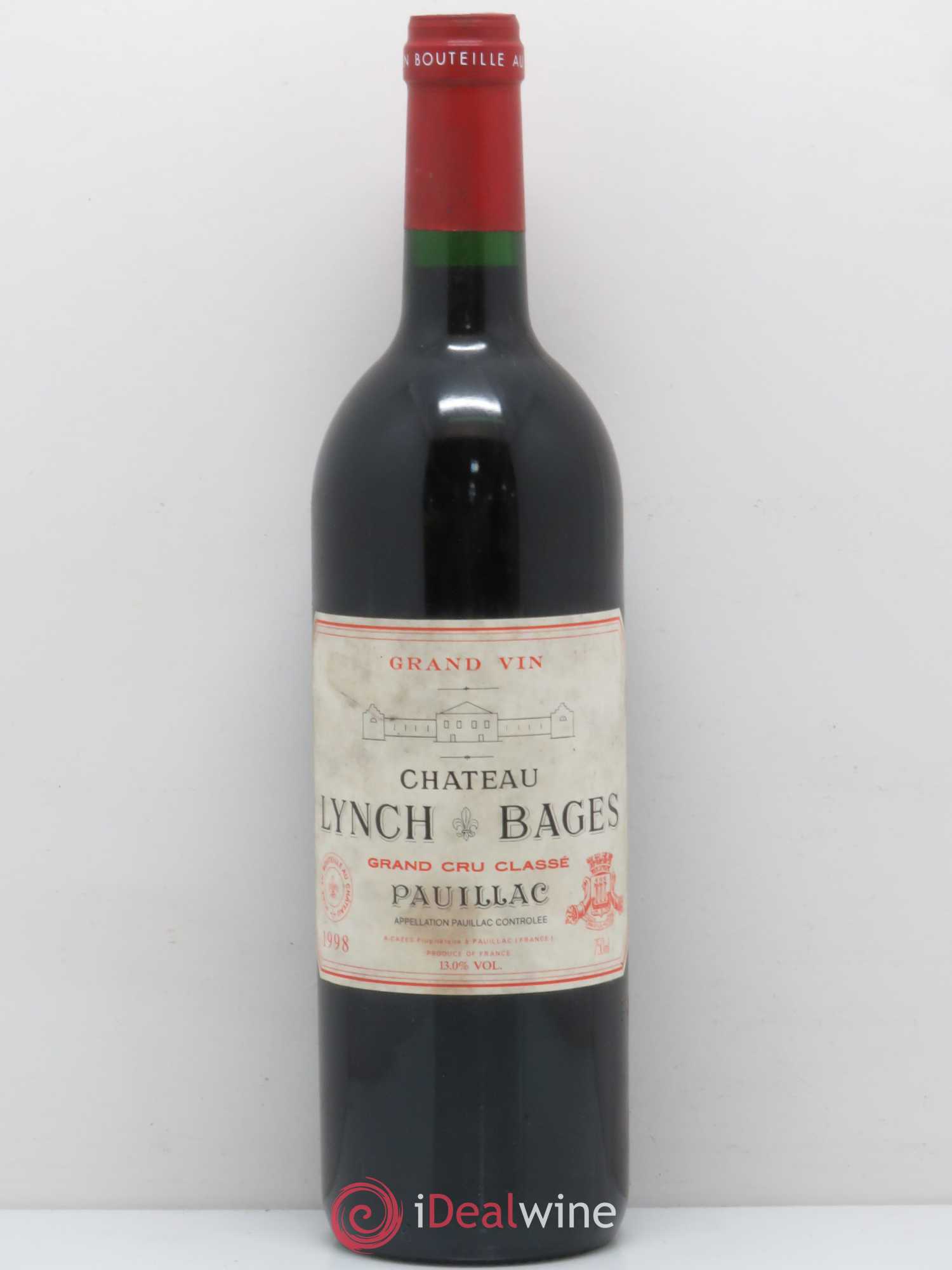 Château Lynch Bages 5ème Grand Cru Classé 1998 - Lot de 1 bouteille - 0