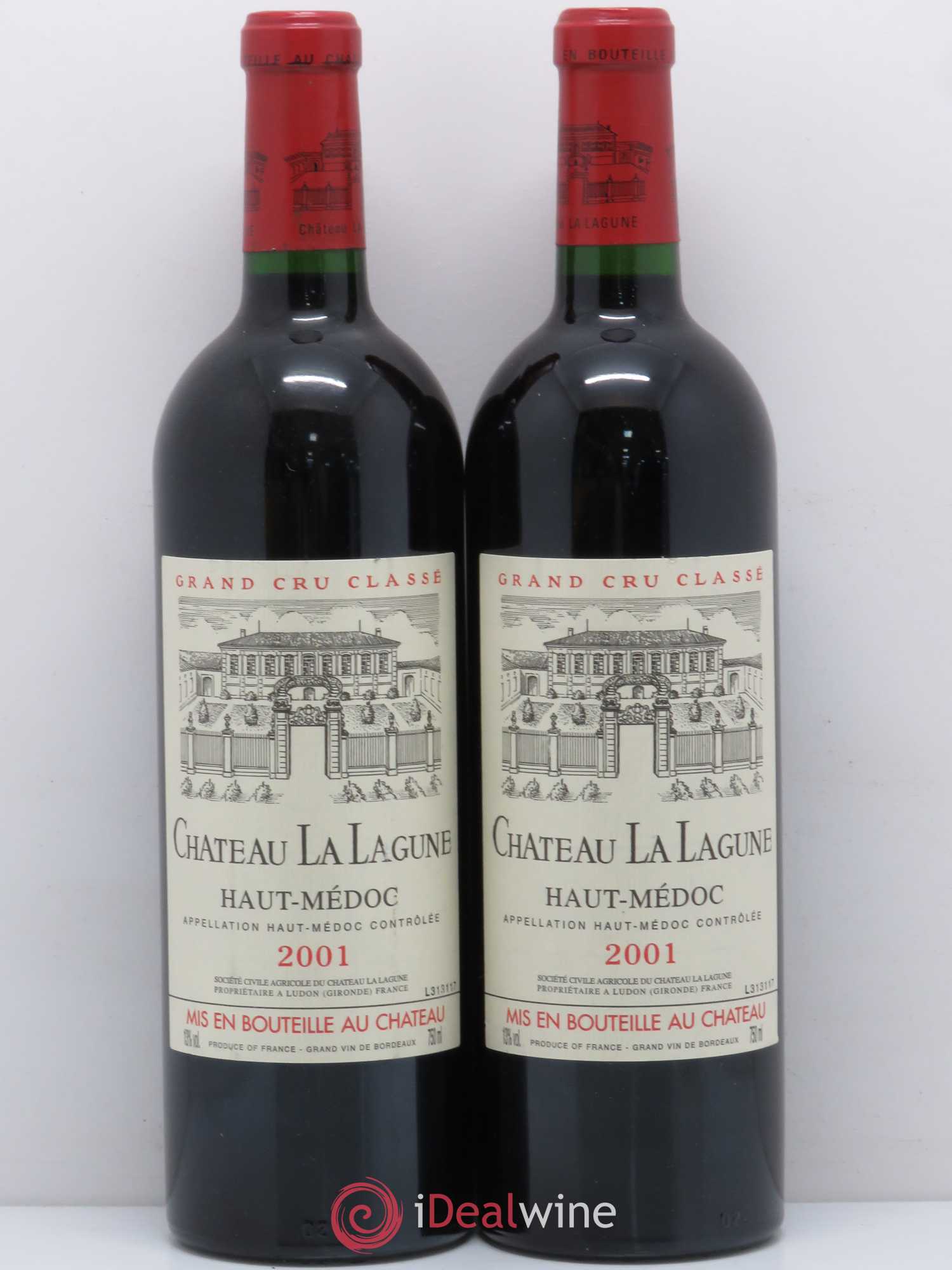 Château la Lagune 3ème Grand Cru Classé 2001 - Lot de 2 bouteilles - 0