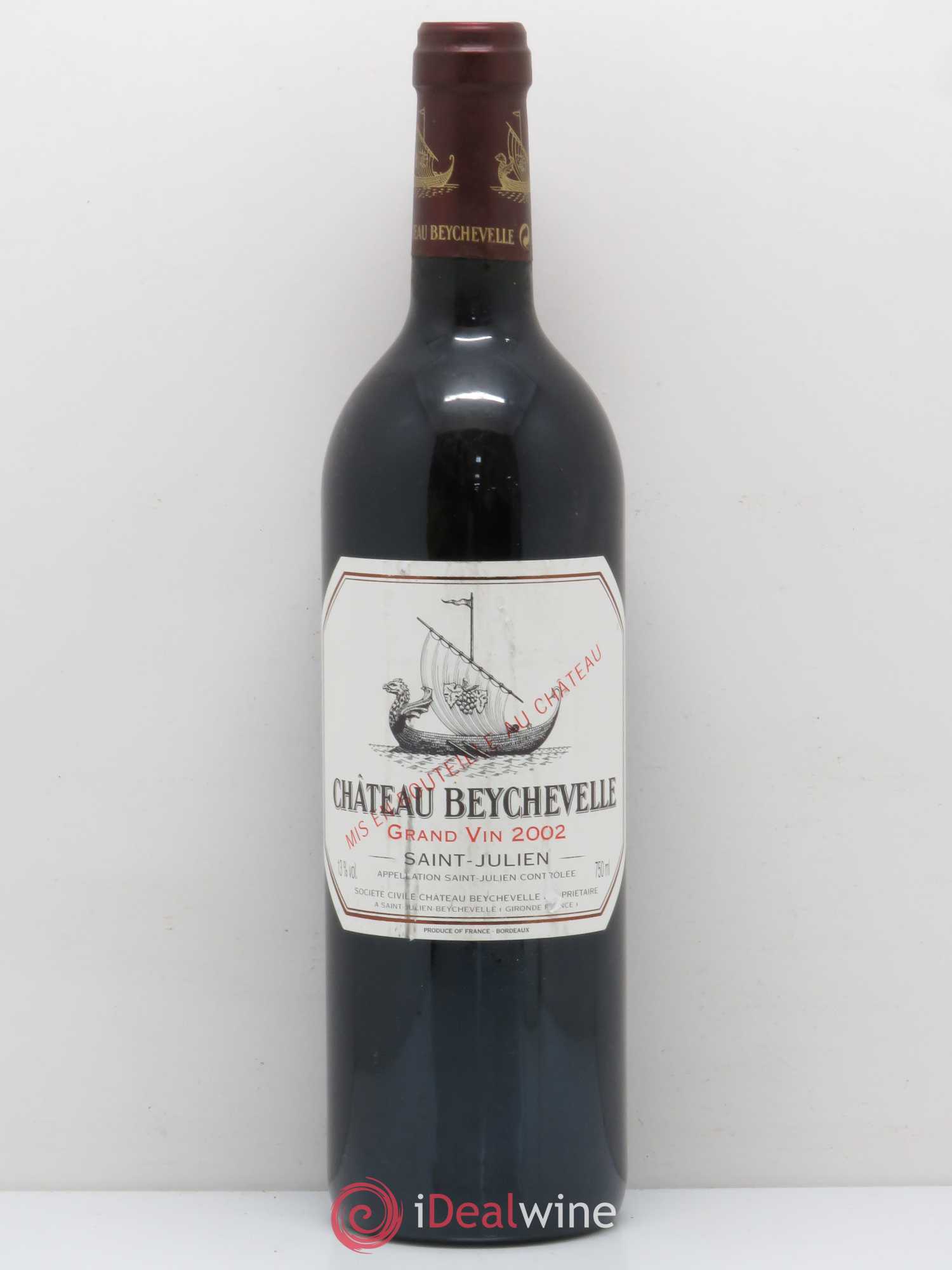 Château Beychevelle 4ème Grand Cru Classé 2002 - Lot de 1 bouteille - 0