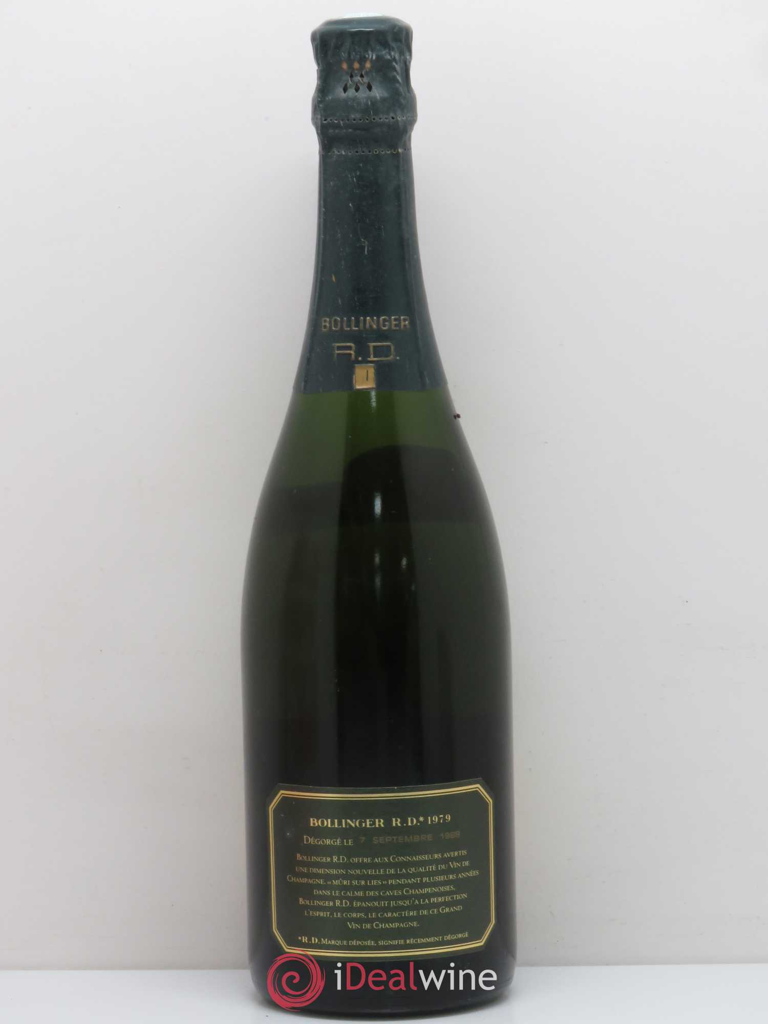 R.D. Extra-Brut Bollinger 1979 - Lot de 1 bouteille - 1