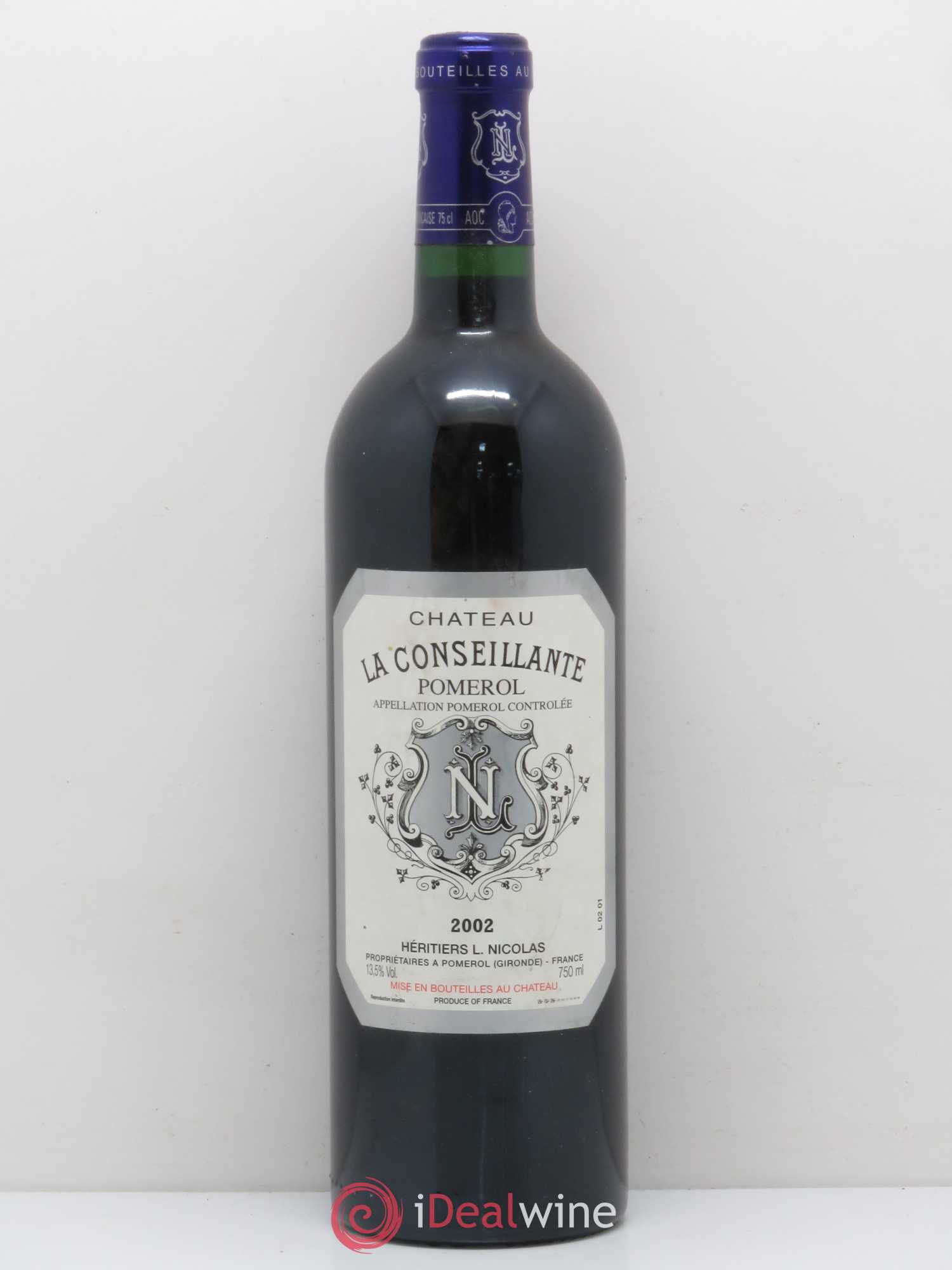Château la Conseillante 2002 - Lot de 1 bouteille - 0