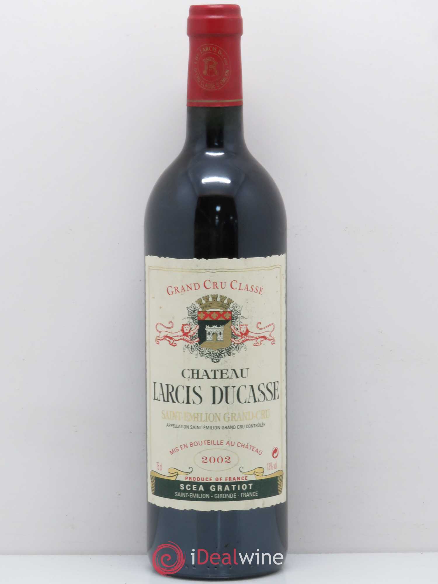 Château Larcis Ducasse 1er Grand Cru Classé B 2002 - Lot de 1 bouteille - 0