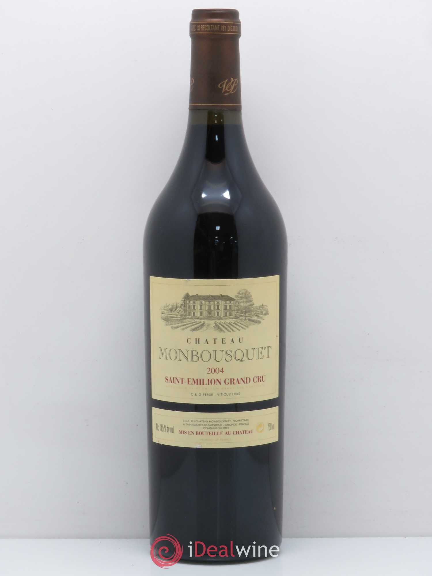 Château Monbousquet Grand Cru Classé (sans prix de réserve) 2004 - Lot de 1 bouteille - 0