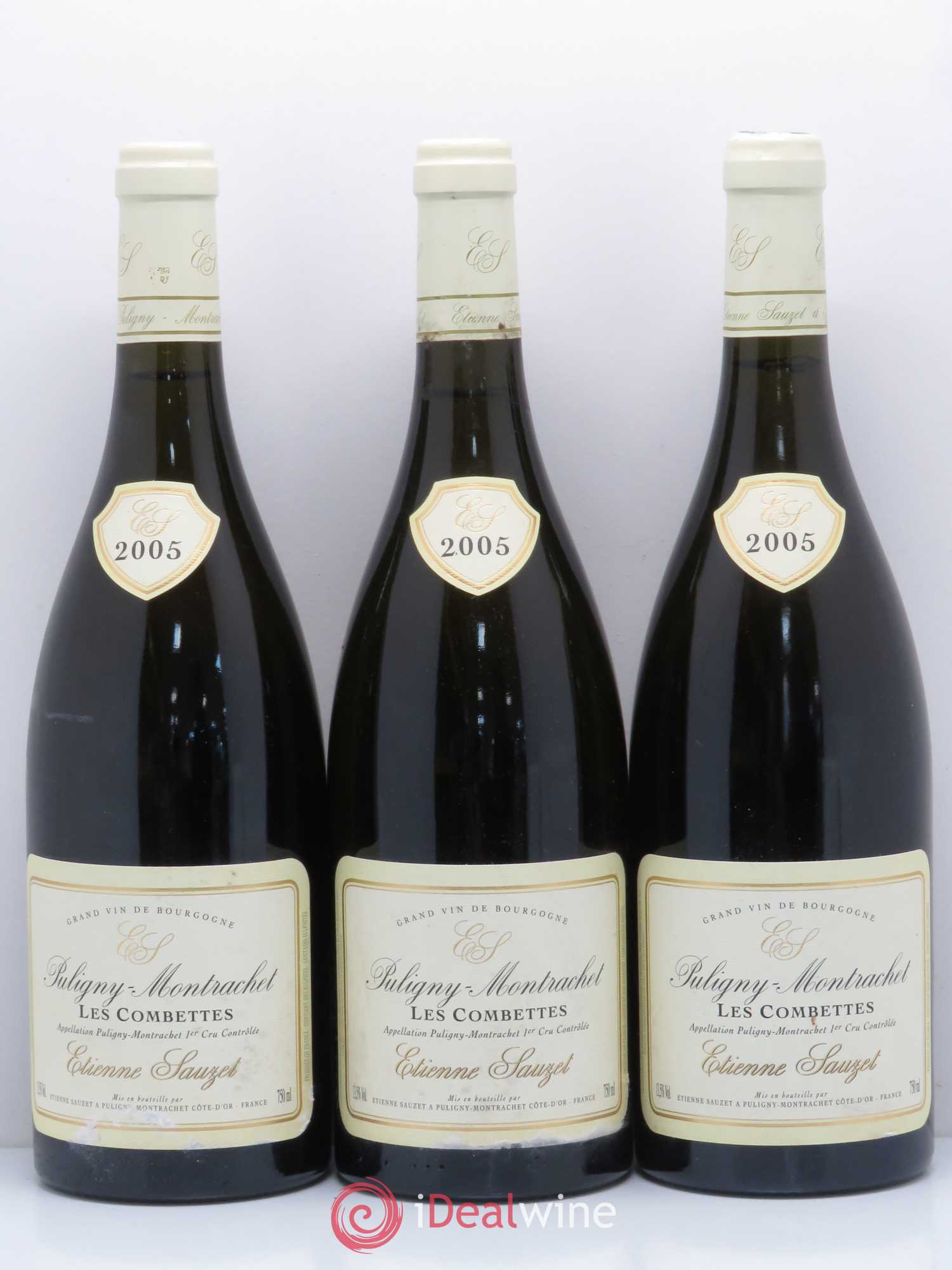 Puligny-Montrachet 1er Cru Les Combettes Etienne Sauzet 2005 - Lot de 3 bouteilles - 0