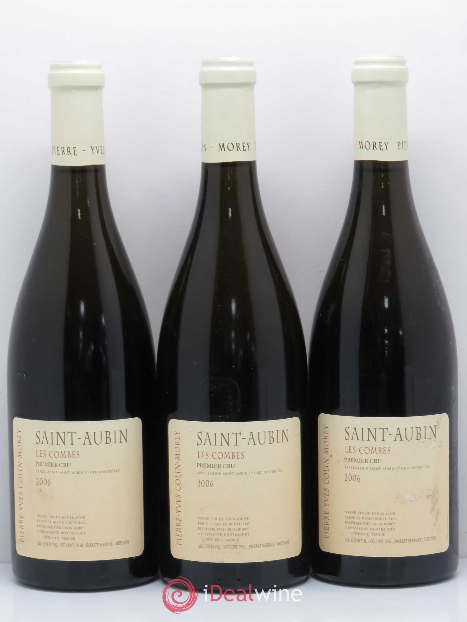 Saint-Aubin 1er Cru Les Combes Morey-Blanc 2006 - Lot de 3 bouteilles - 0