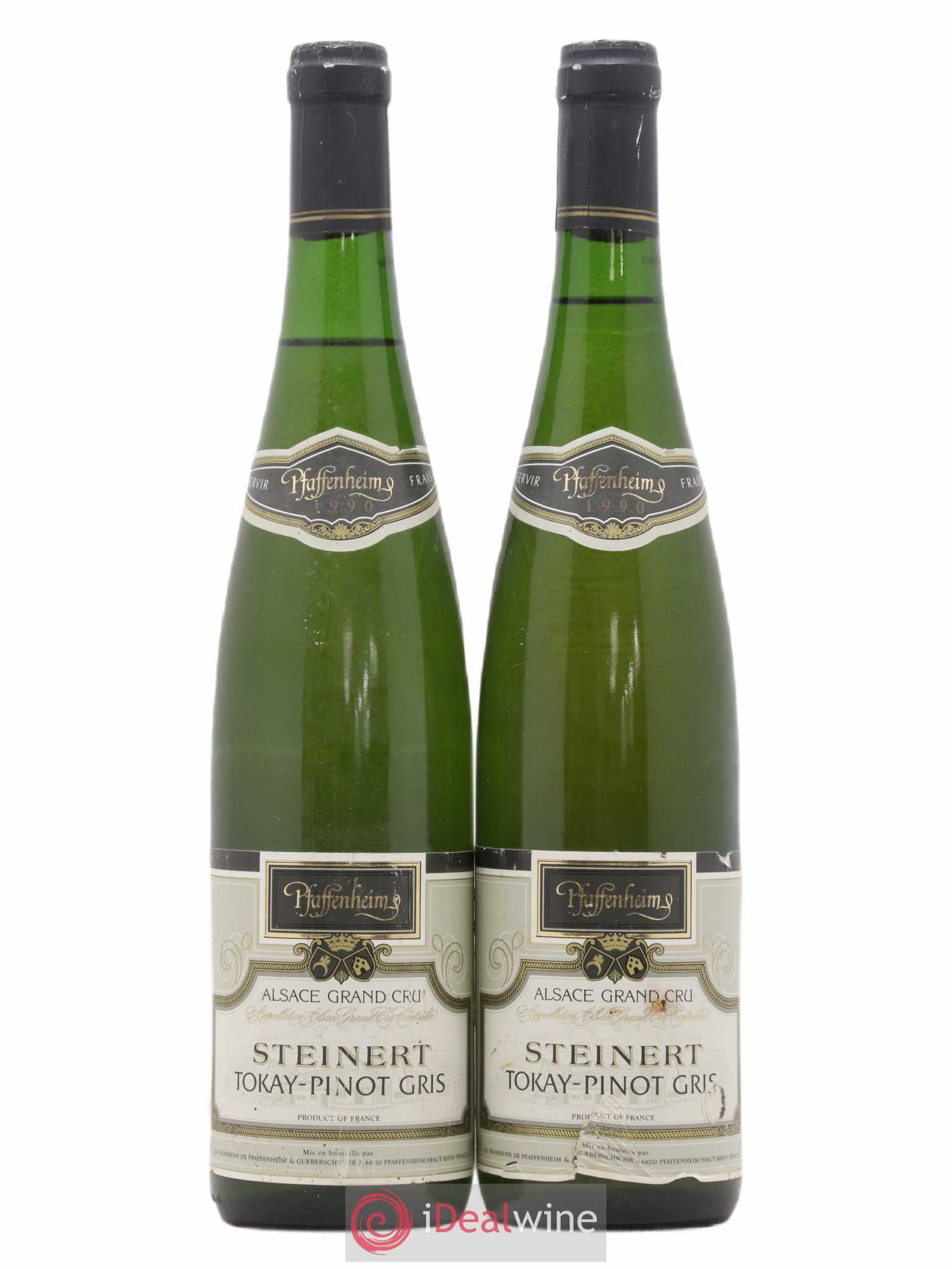 Pinot Gris Alsace Grand Cru Steinert Pfaffenheim 1990 - Posten von 2 Flaschen - 0
