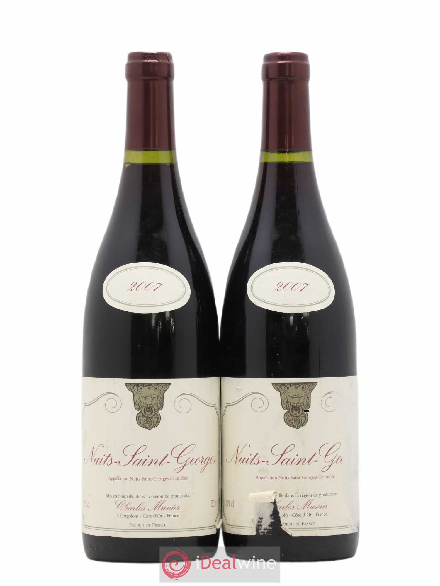Nuits-Saint-Georges Charles Munier 2007 - Posten von 2 Flaschen - 0
