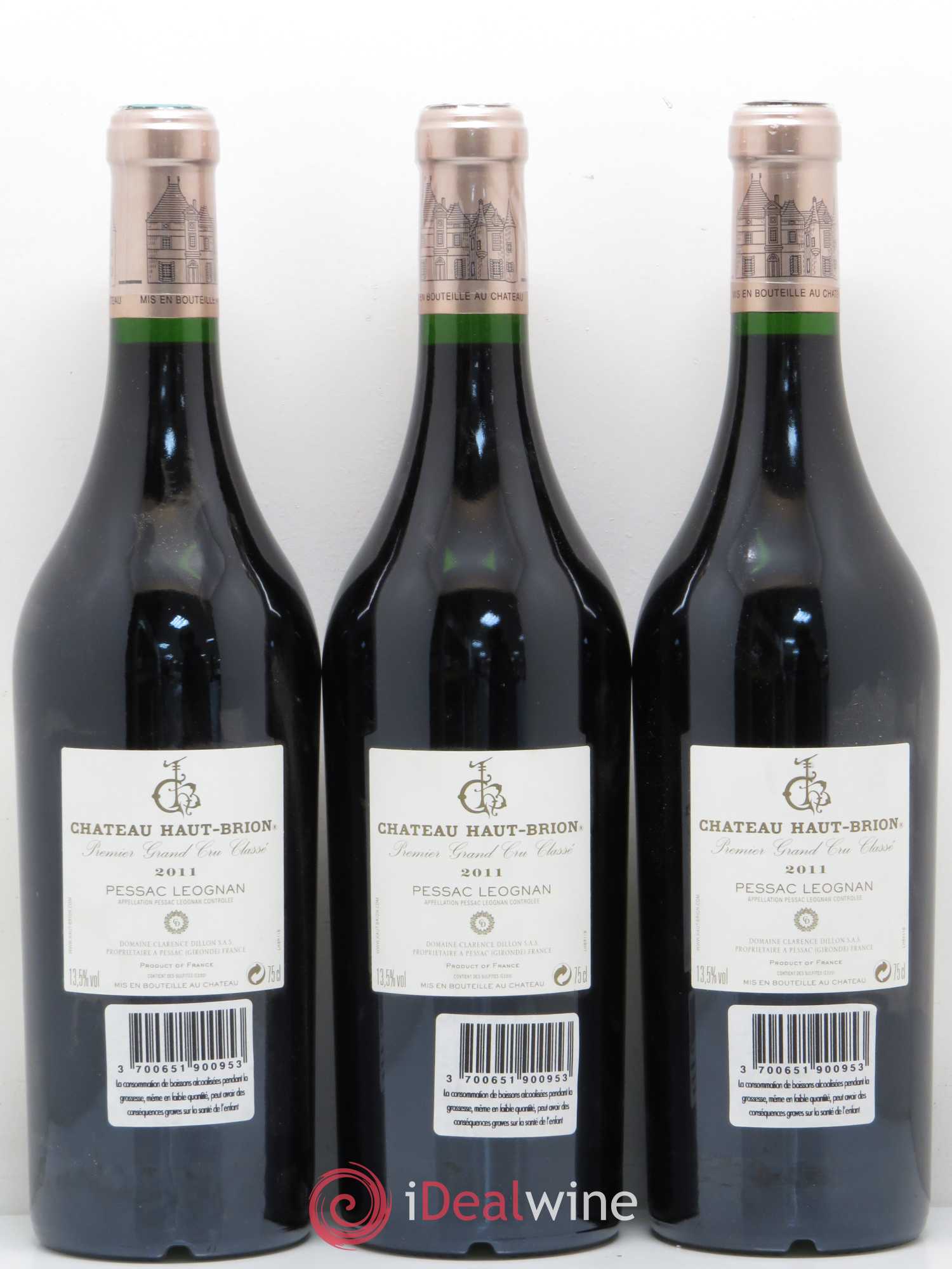 Château Haut Brion 1er Grand Cru Classé 2011 - Lot de 6 bouteilles - 2
