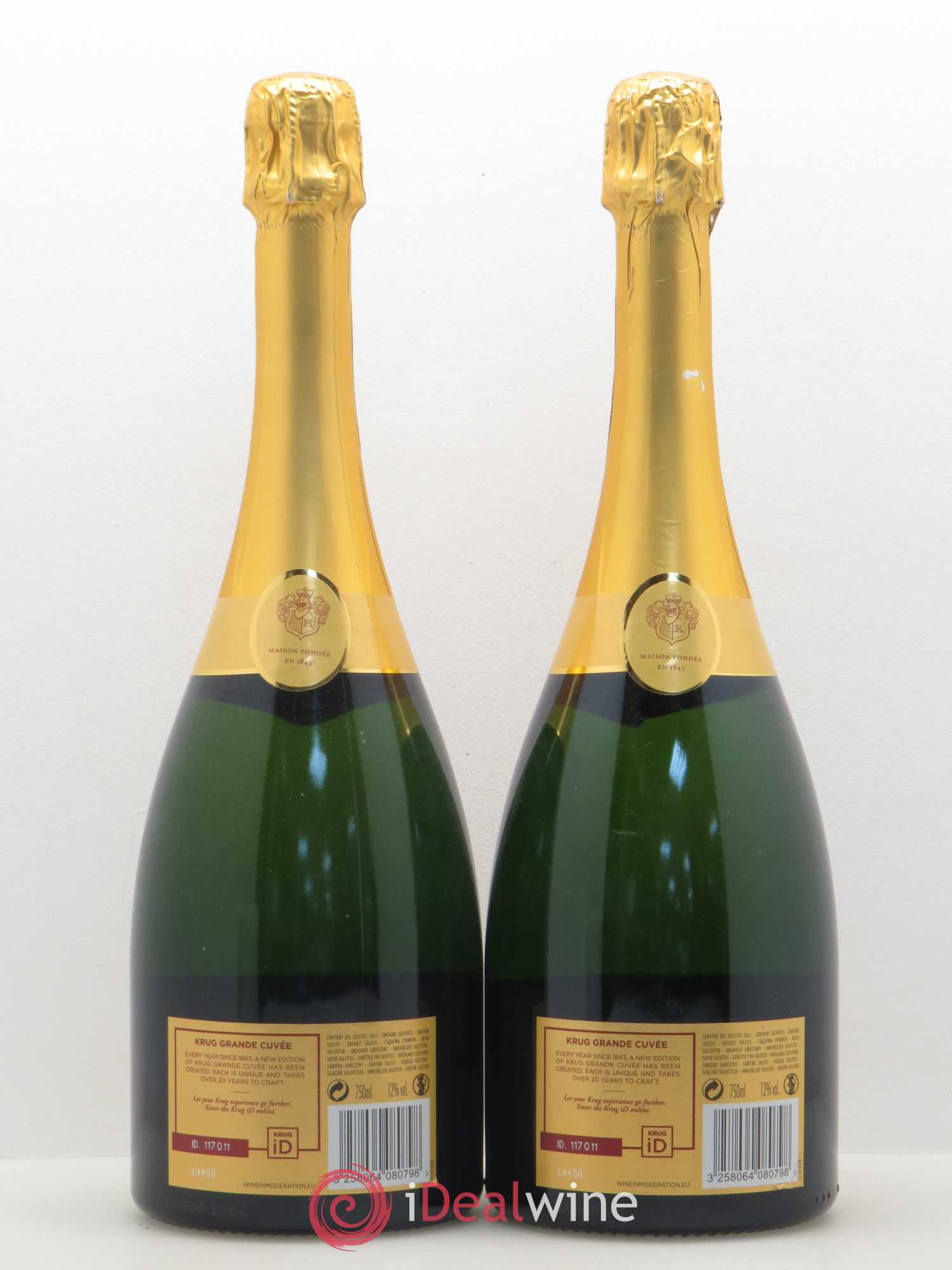 Grande Cuvée Brut Krug - Lot de 2 bouteilles - 1