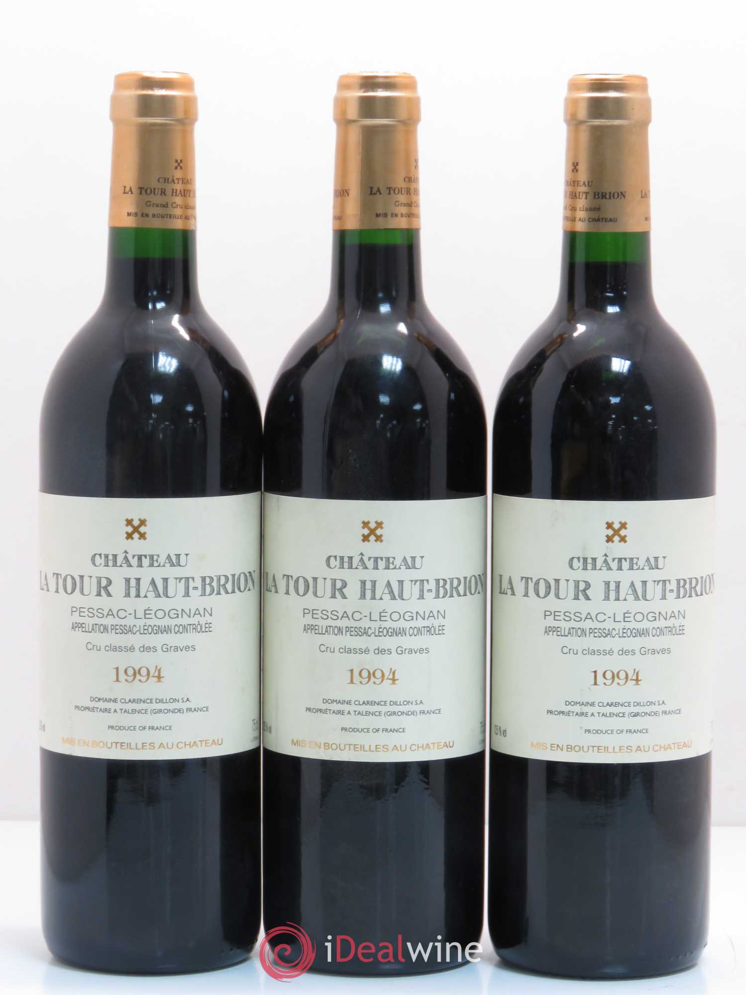 Château la Tour Haut-Brion Cru Classé de Graves 1994 - Lot de 6 bouteilles - 1