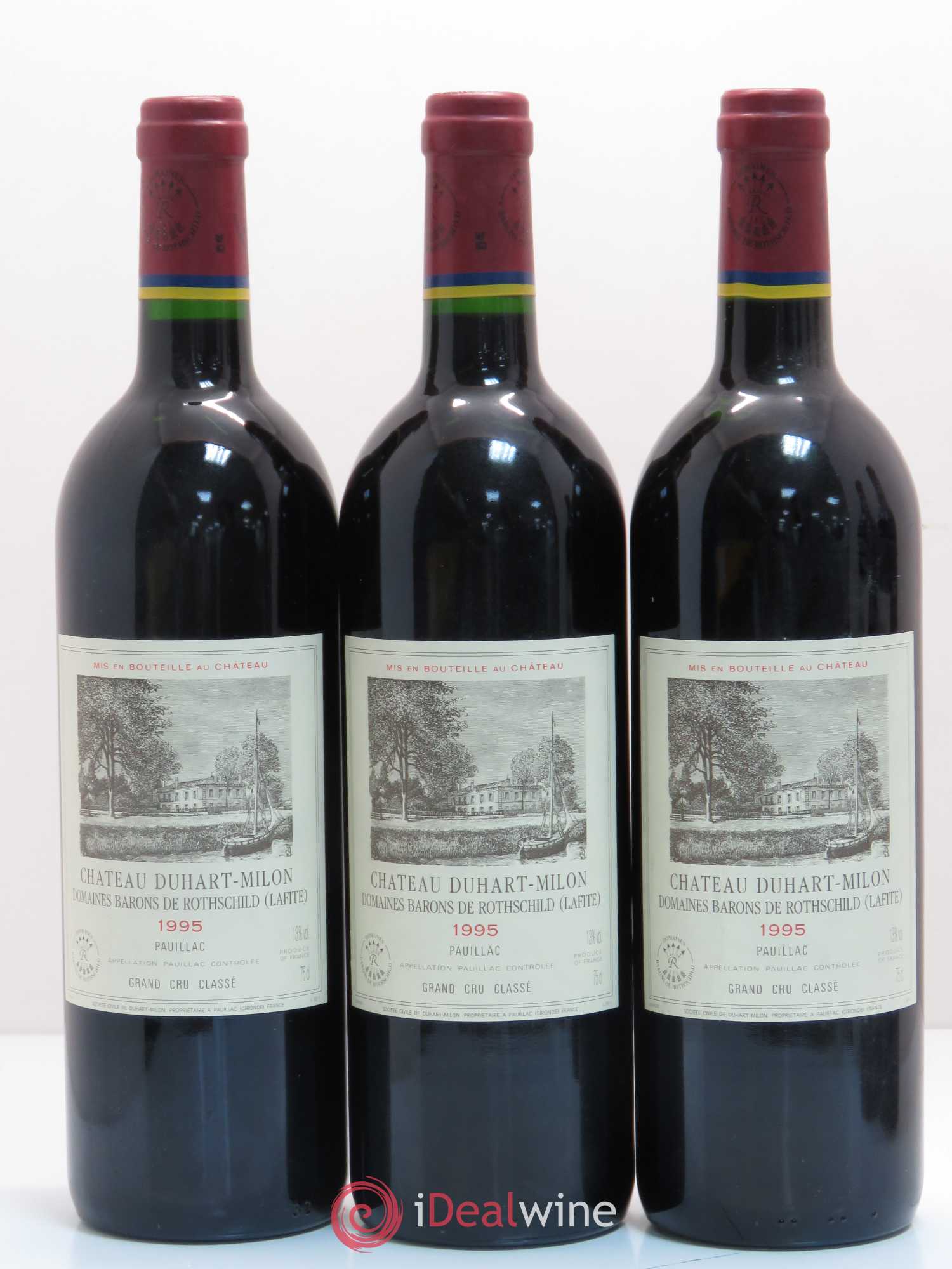 Château Duhart-Milon 4ème Grand Cru Classé 1995 - Lot de 5 bouteilles - 1