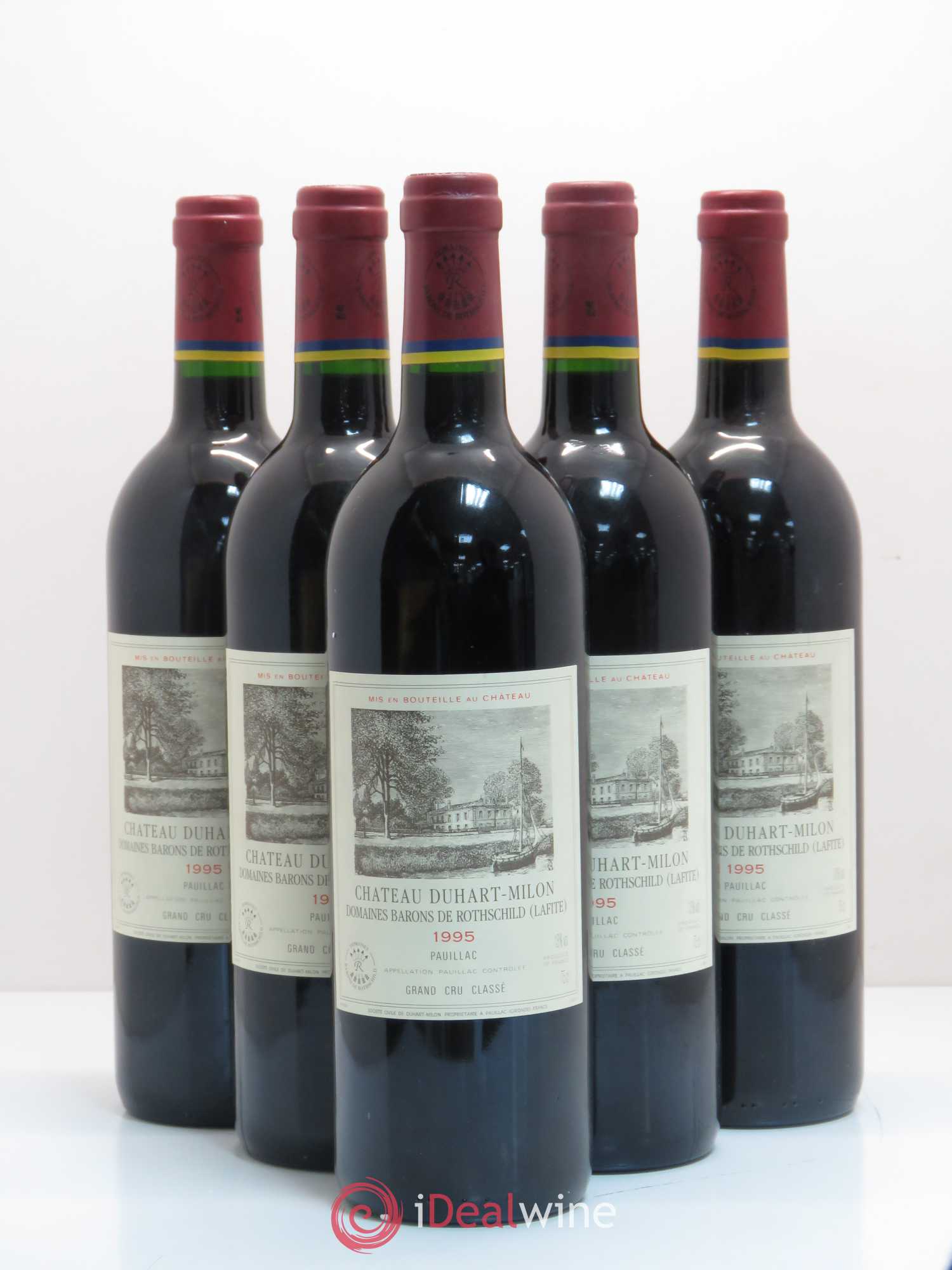 Château Duhart-Milon 4ème Grand Cru Classé 1995 - Lot de 5 bouteilles - 0