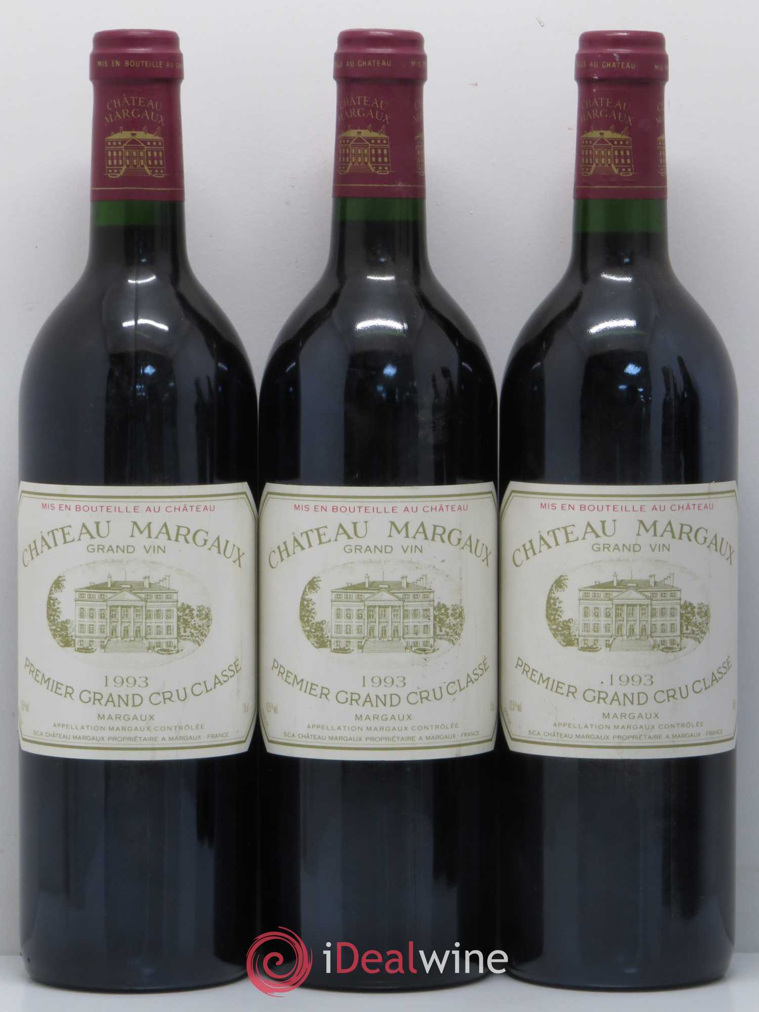 Château Margaux 1er Grand Cru Classé 1993 - Lot de 5 bouteilles - 1