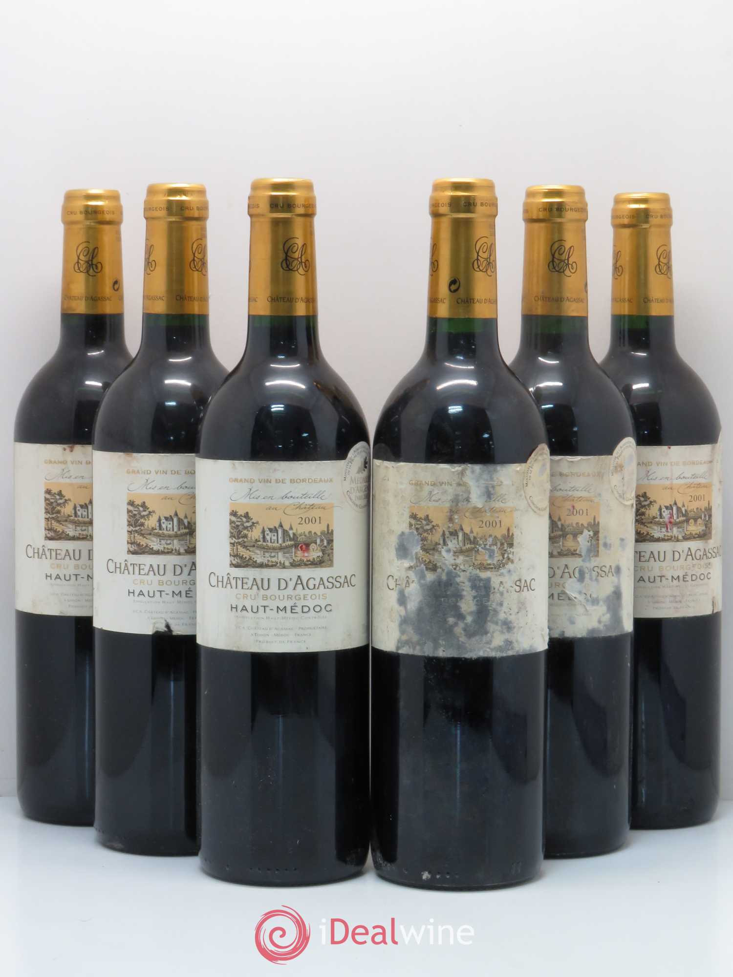 Château d' Agassac Cru Bourgeois 2001 - Lot de 6 bouteilles - 0