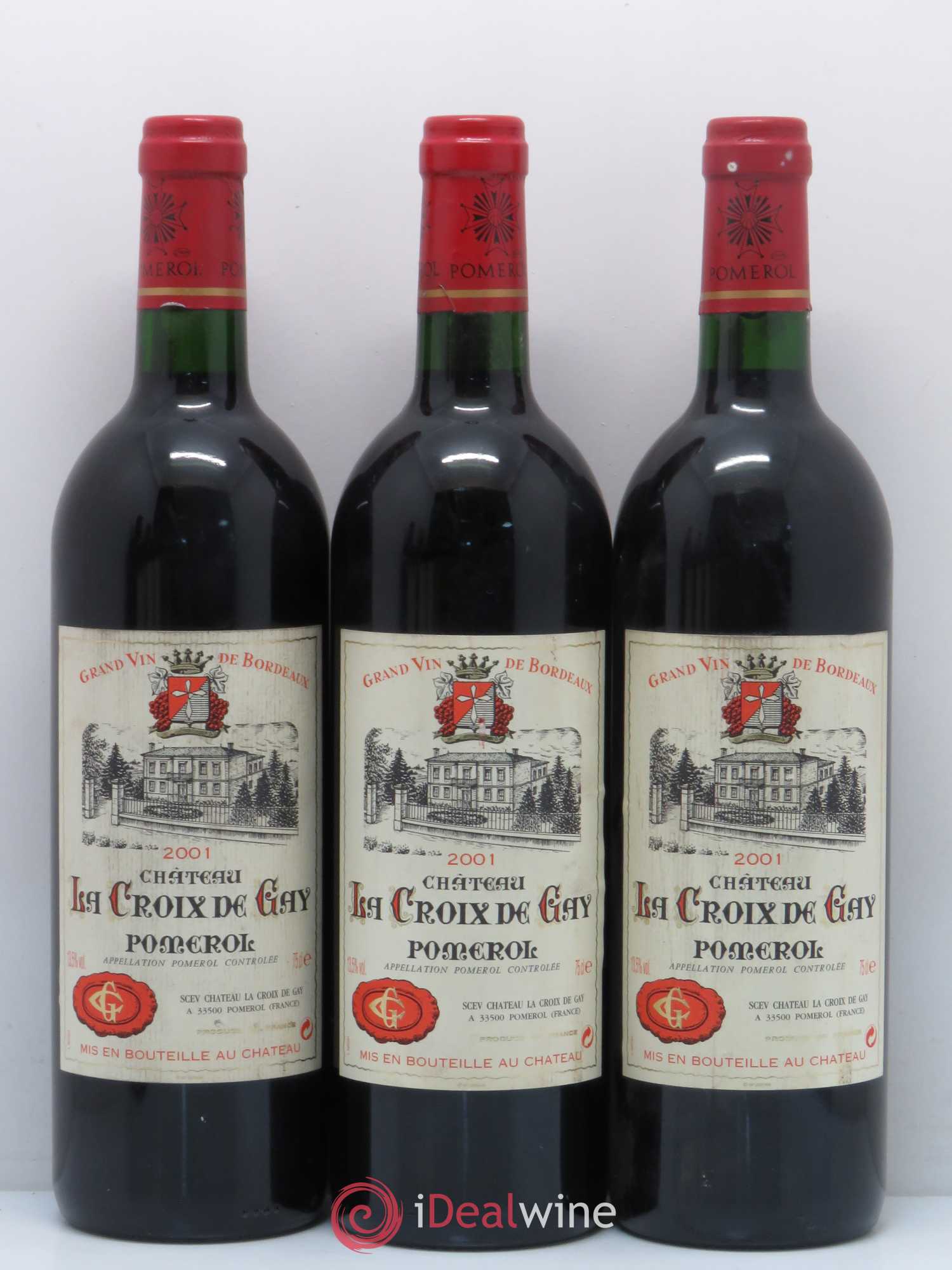 Château la Croix de Gay 2001 - Lot de 6 bouteilles - 1