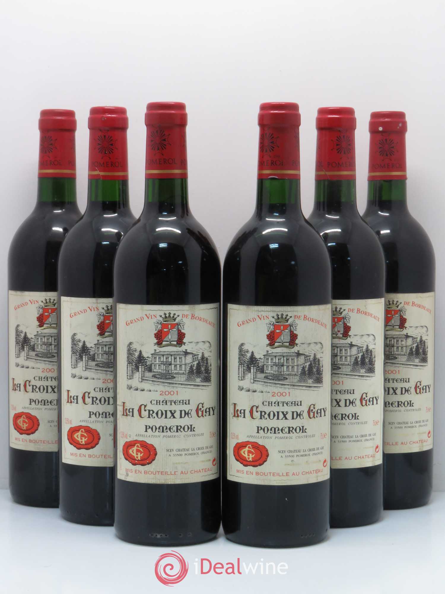 Château la Croix de Gay 2001 - Lot de 6 bouteilles - 0