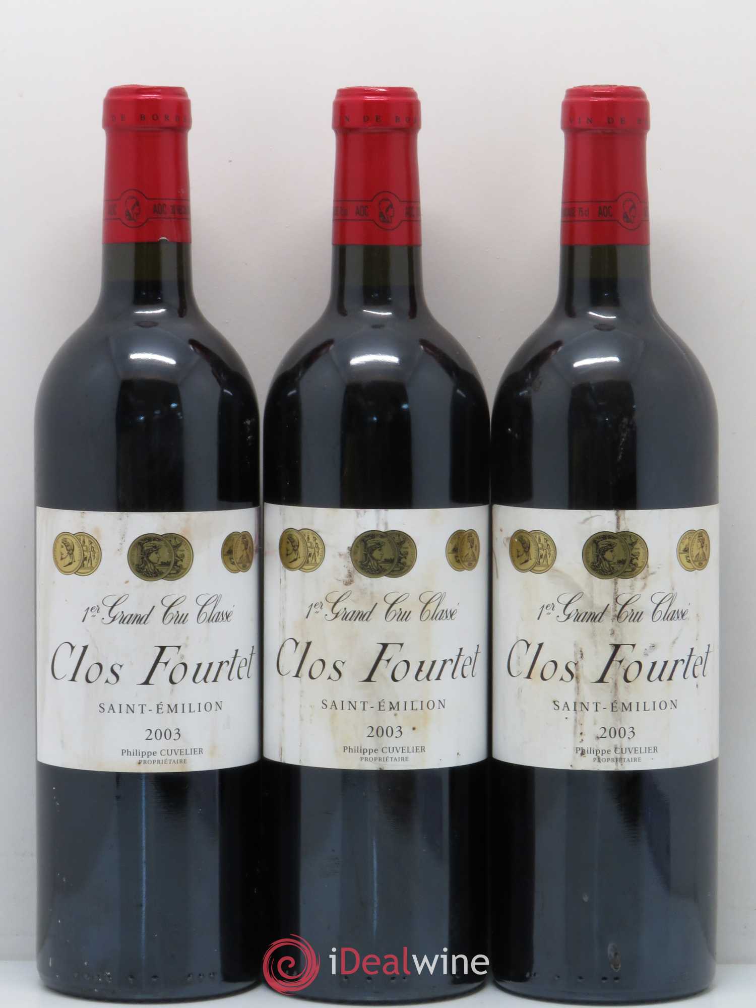 Clos Fourtet 1er Grand Cru Classé B 2003 - Lot de 6 bouteilles - 2