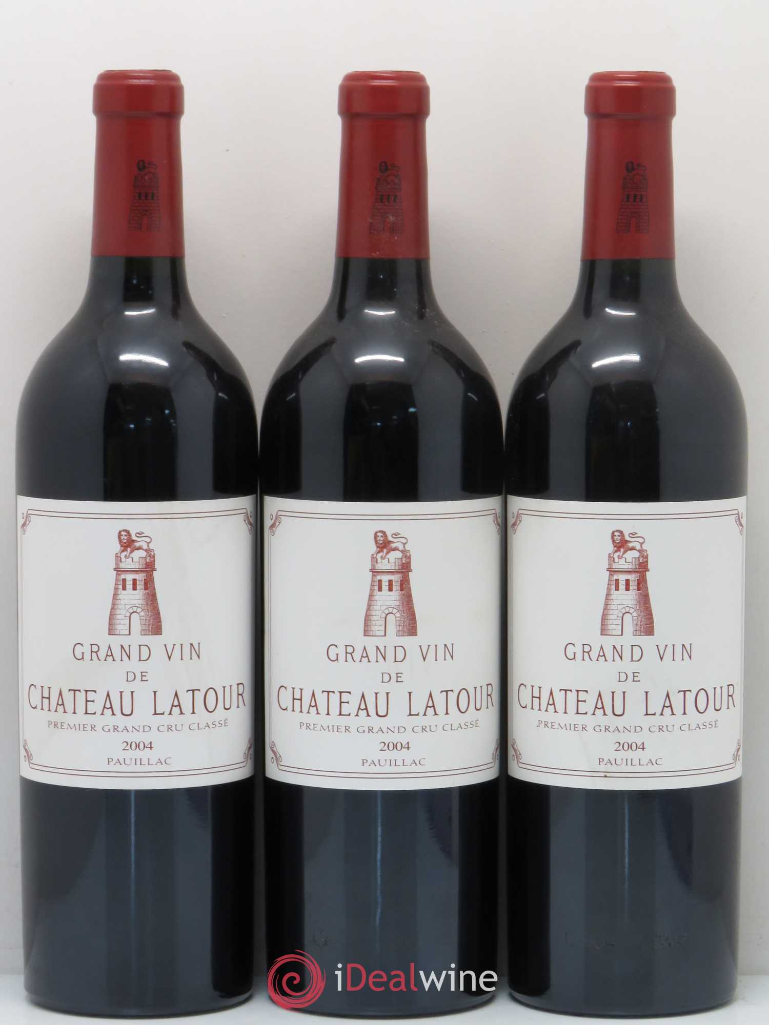 Château Latour 1er Grand Cru Classé 2004 - Lot de 3 bouteilles - 0