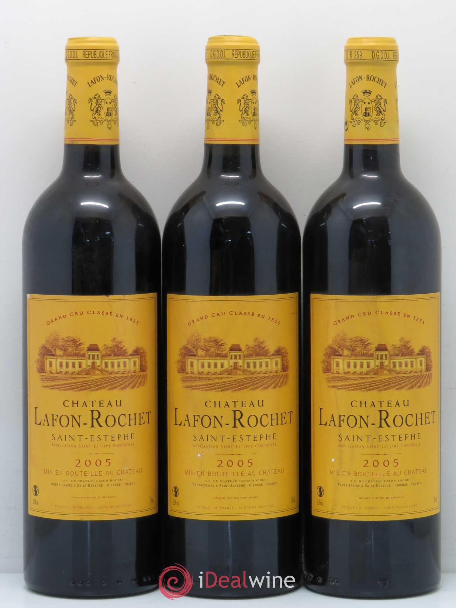 Château Lafon Rochet 4ème Grand Cru Classé 2005 - Lot de 6 bouteilles - 2