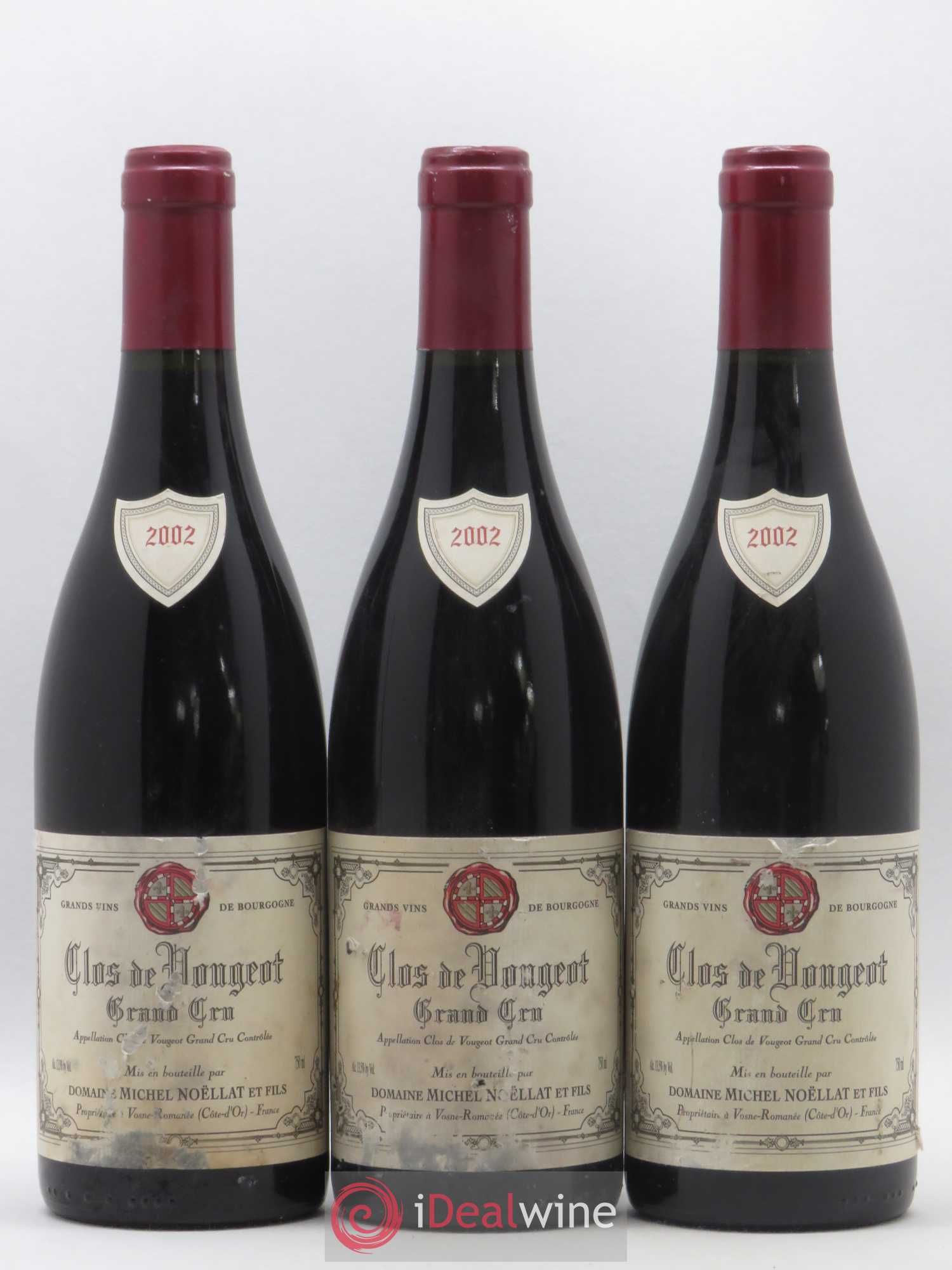 Clos de Vougeot Grand Cru Michel Noëllat et Fils (Domaine) 2002 - Lot de 3 bouteilles - 0