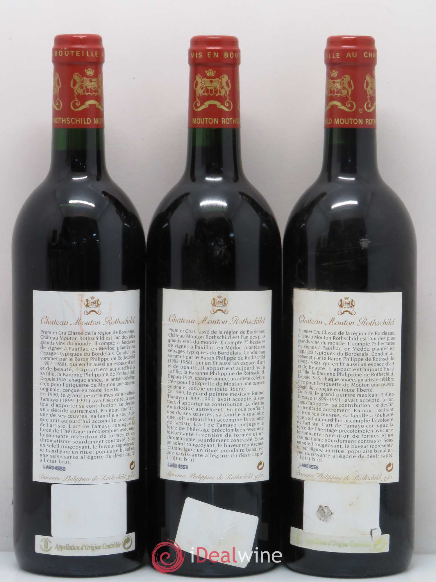 Château Mouton Rothschild 1er Grand Cru Classé 1998 - Lot de 6 bouteilles - 2