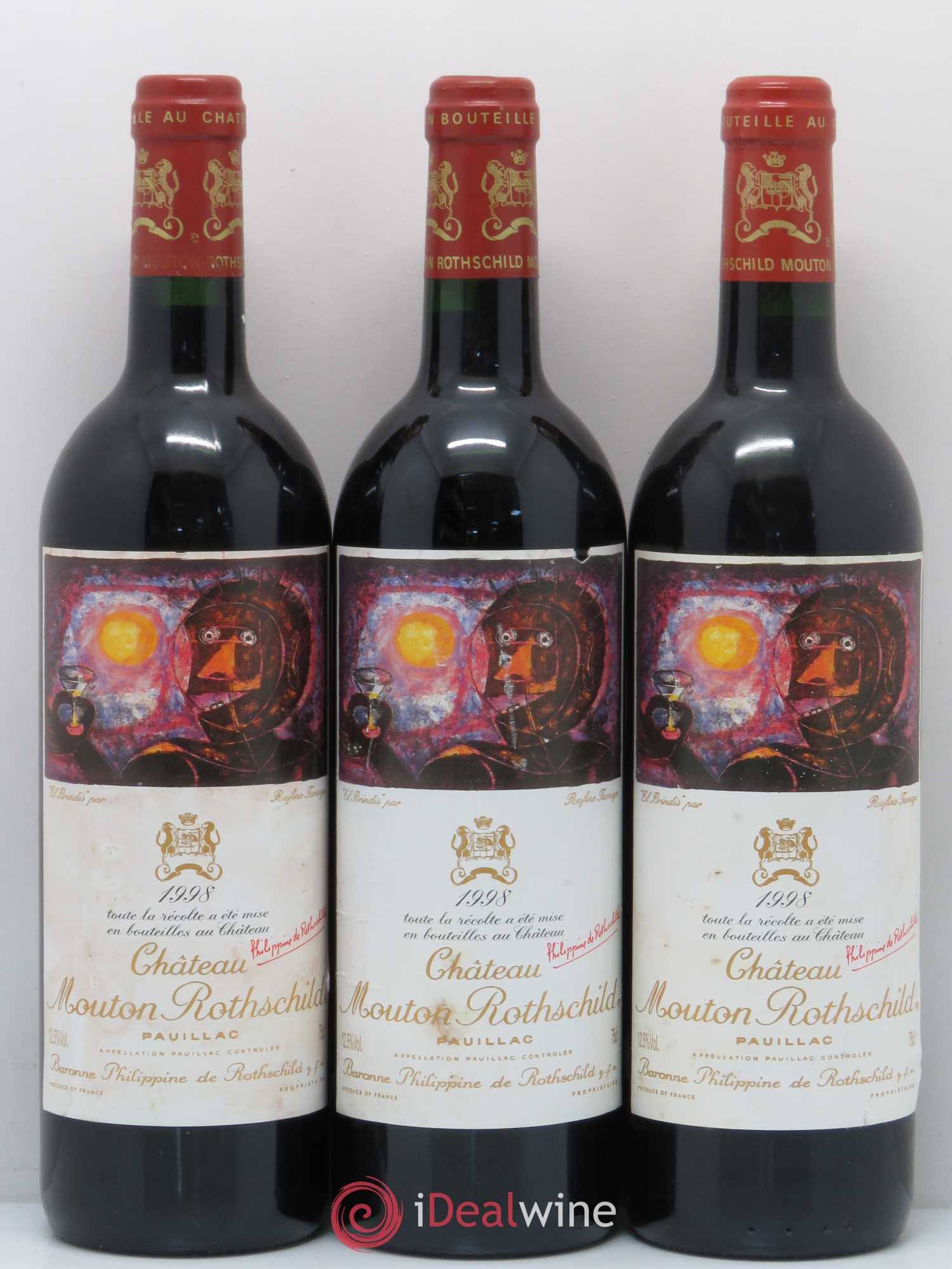 Château Mouton Rothschild 1er Grand Cru Classé 1998 - Lot de 6 bouteilles - 3