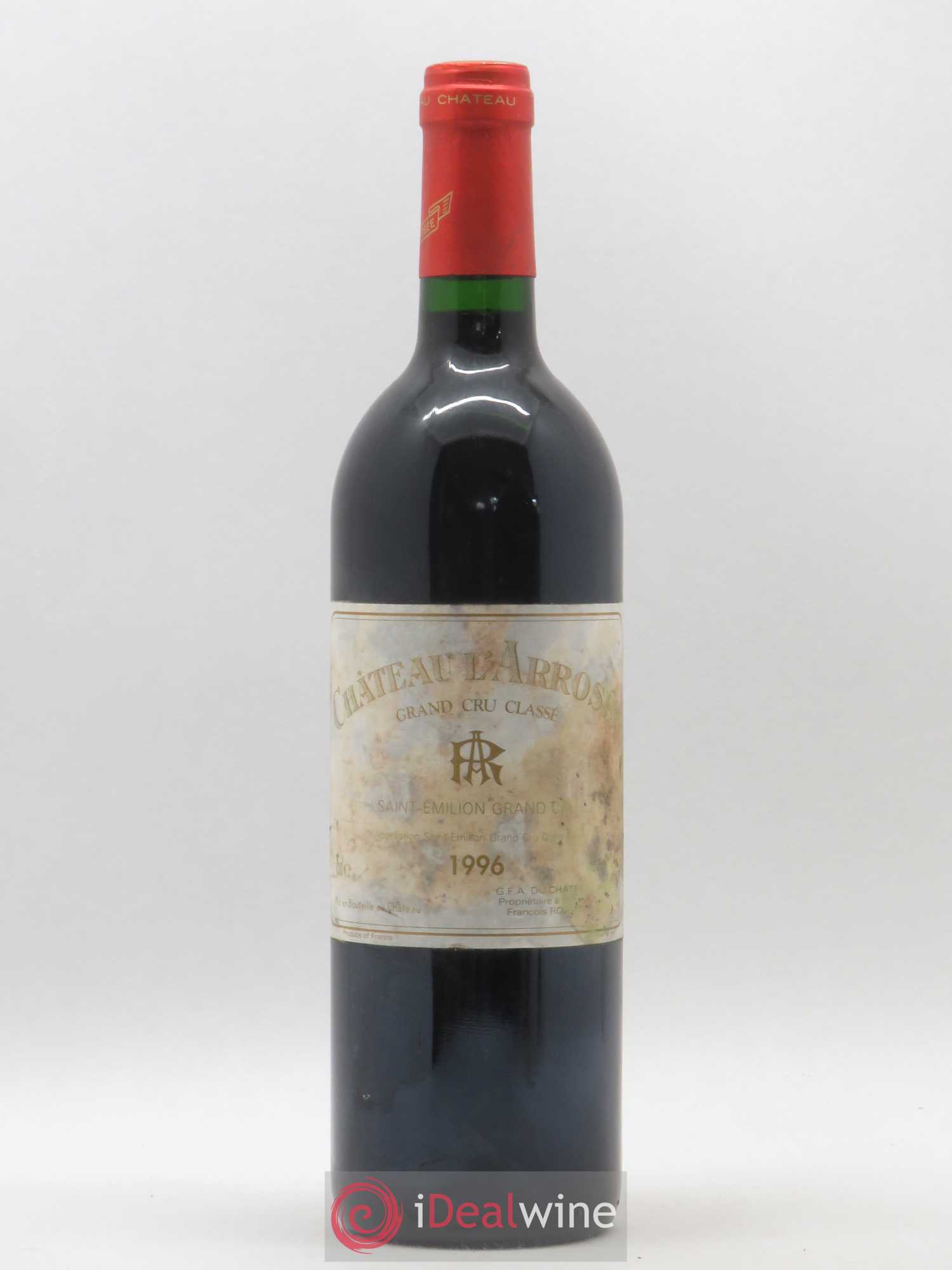 Château l' Arrosée Grand Cru Classé 1996 - Lot de 1 bouteille - 0
