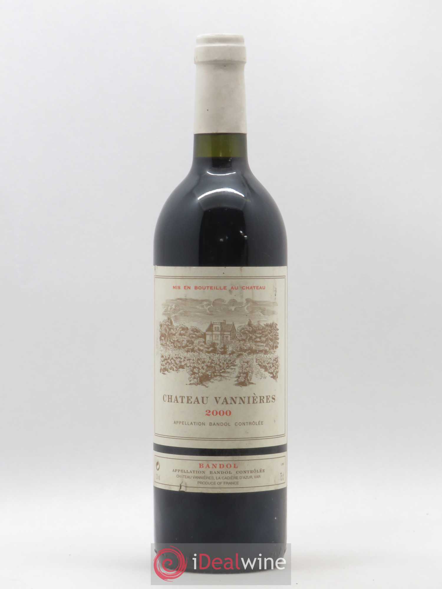 Bandol Château Vannières Éric et Charles-Éric Boisseaux 2000 - Lot de 1 bouteille - 0