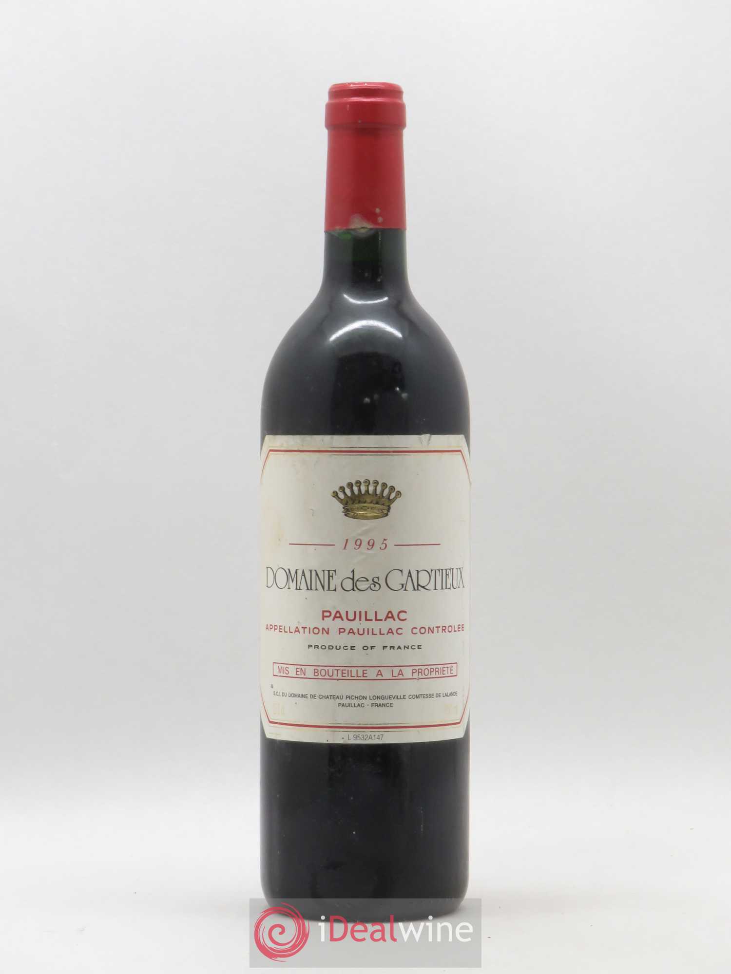 Pauillac Domaine des Gartieux 1995 - Posten von 1 Flasche - 0