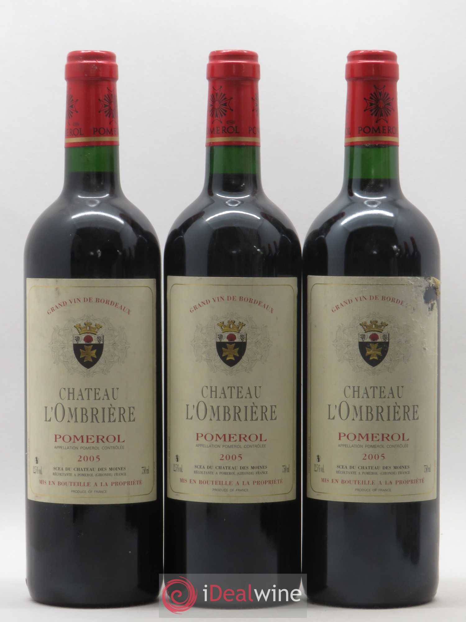 Pomerol Château l'Ombrière 2005 - Posten von 6 Flaschen - 1