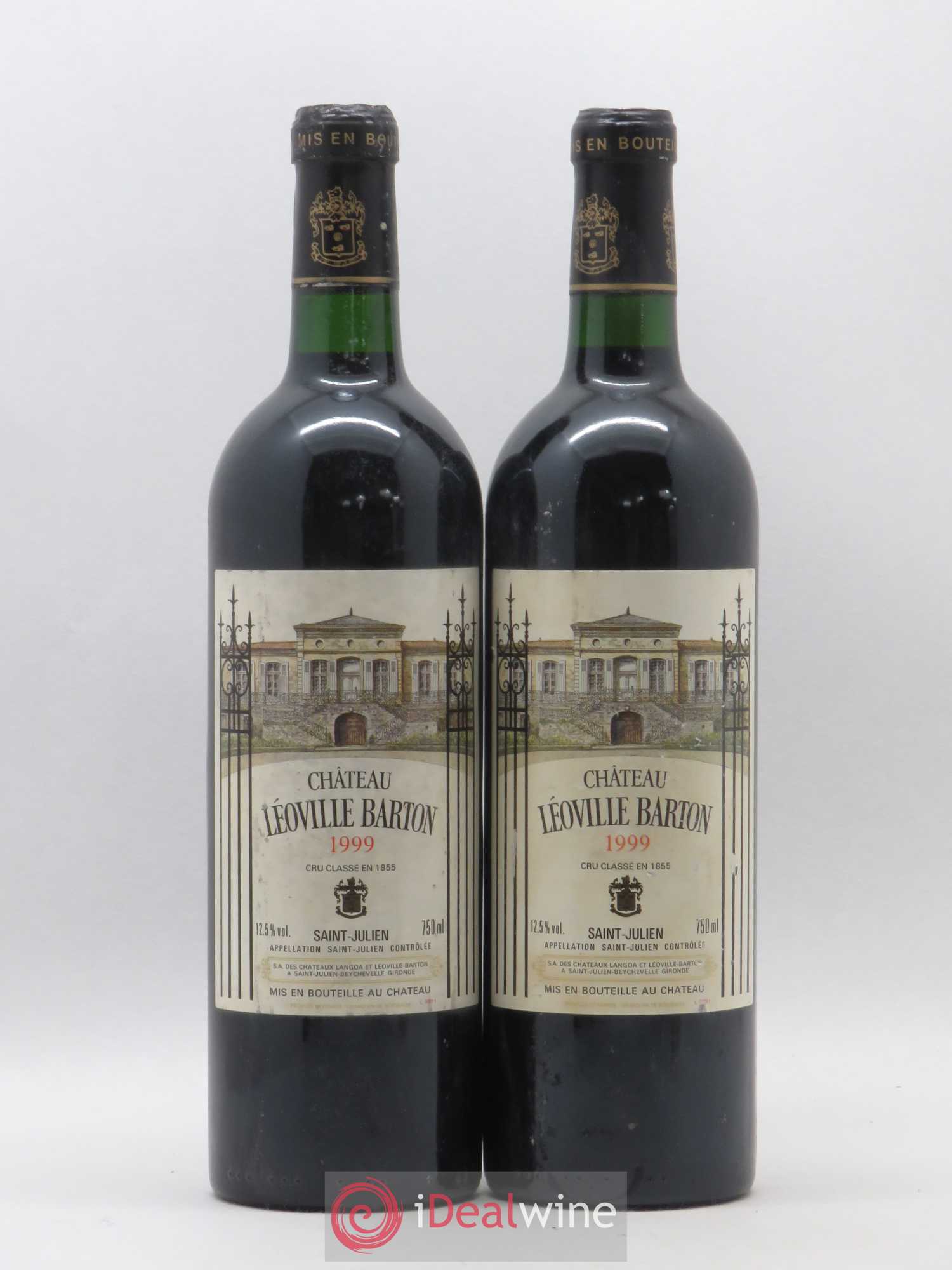 Château Léoville Barton 2ème Grand Cru Classé 1999 - Lot de 2 bouteilles - 0