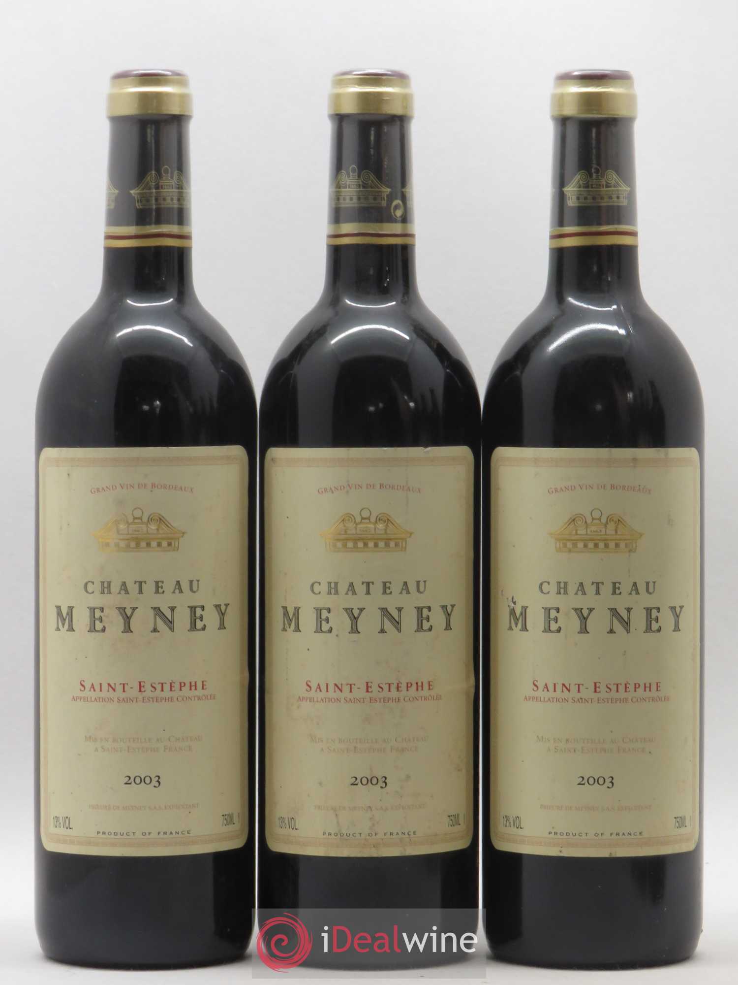 Château Meyney 2003 - Lot de 6 bouteilles - 1