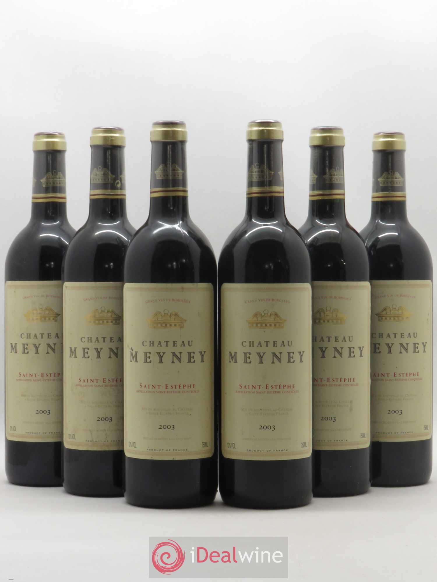 Château Meyney 2003 - Lot de 6 bouteilles - 0